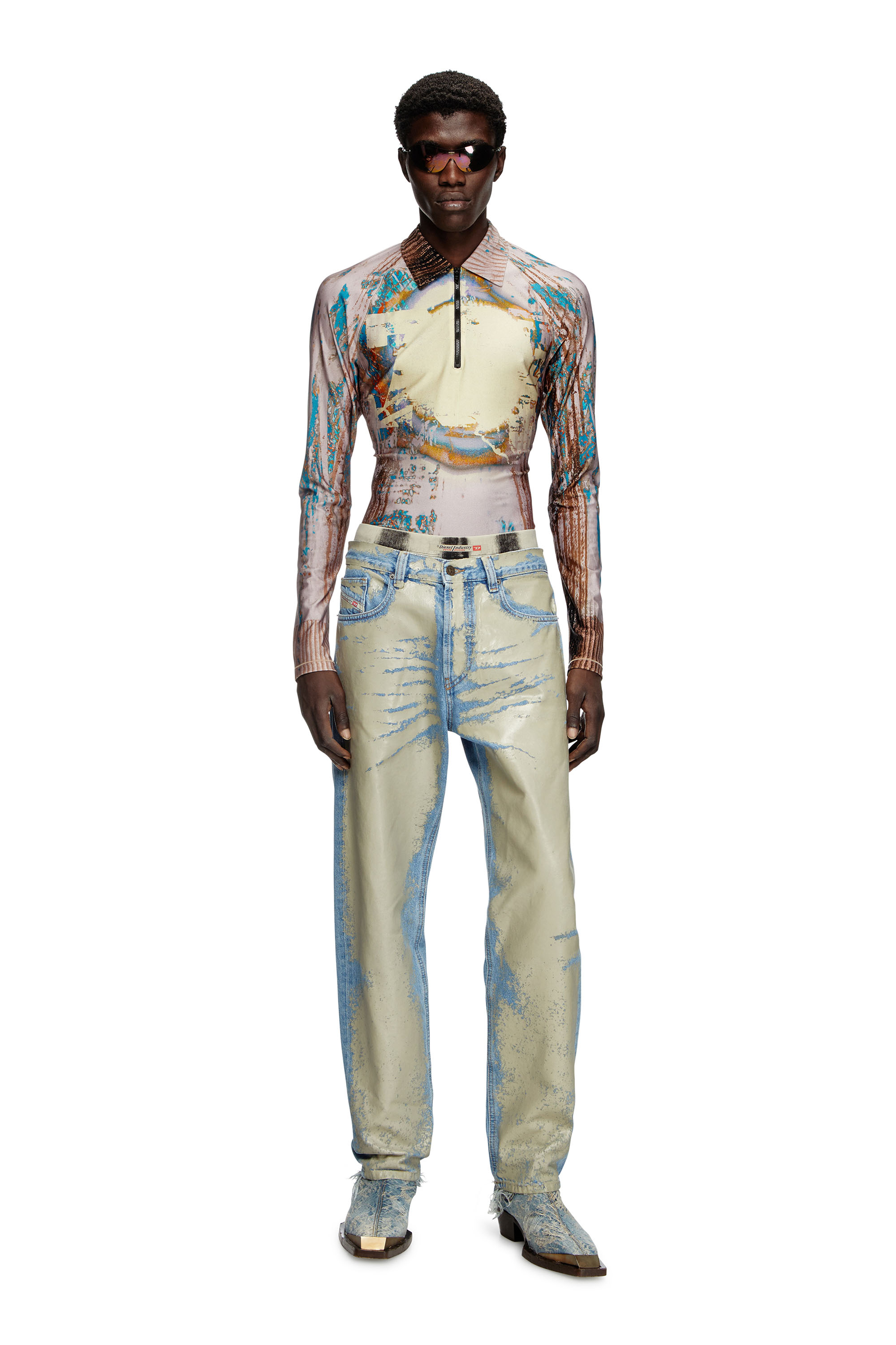 Diesel - Homme Straight Jeans 2010 D-Macs 007AL, Marron Clair - Image 1