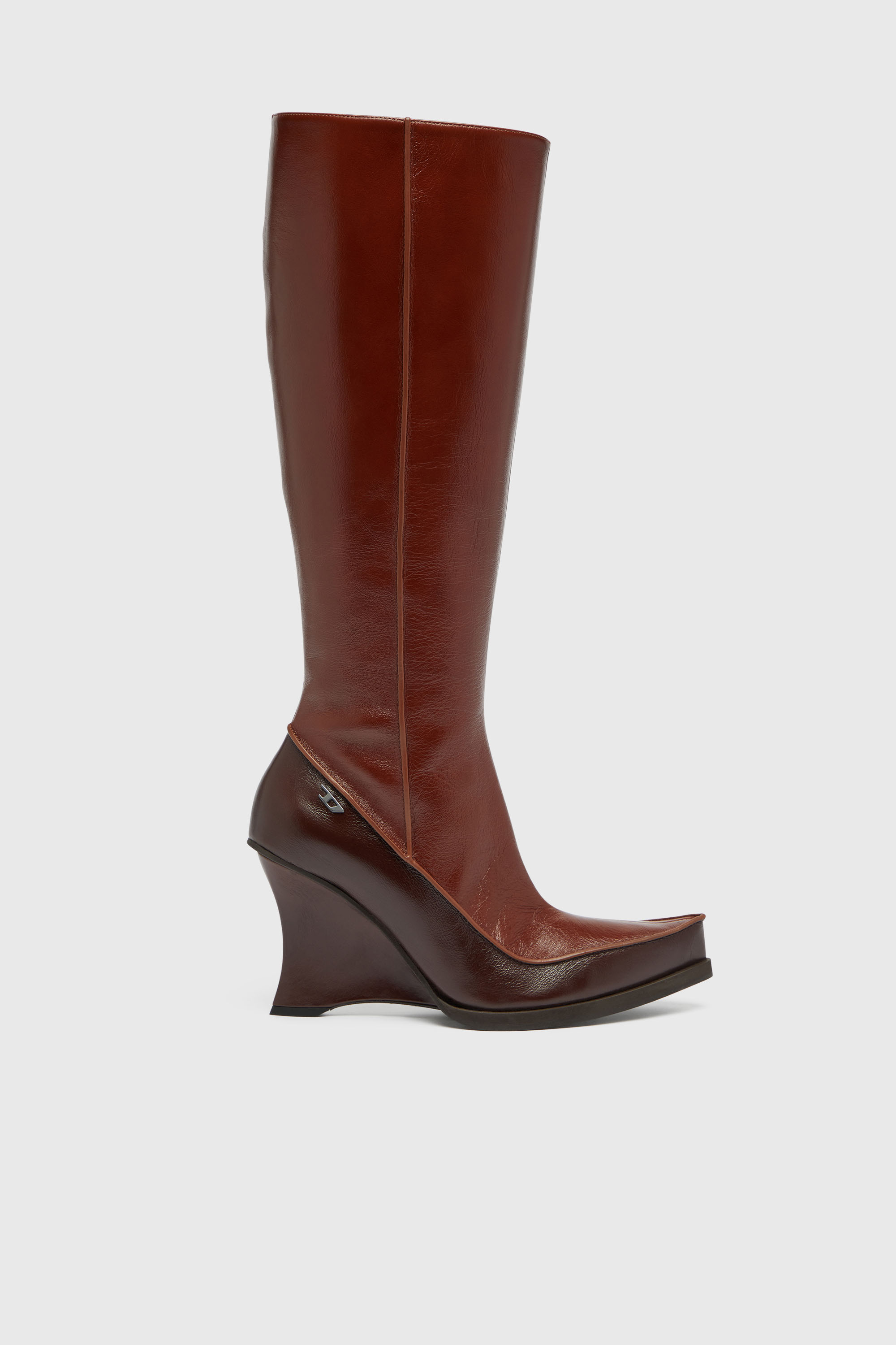 Diesel - D-LUCETTE-90-KB W, Woman's D-Lucette-Knee-high boots in leather in null - 1