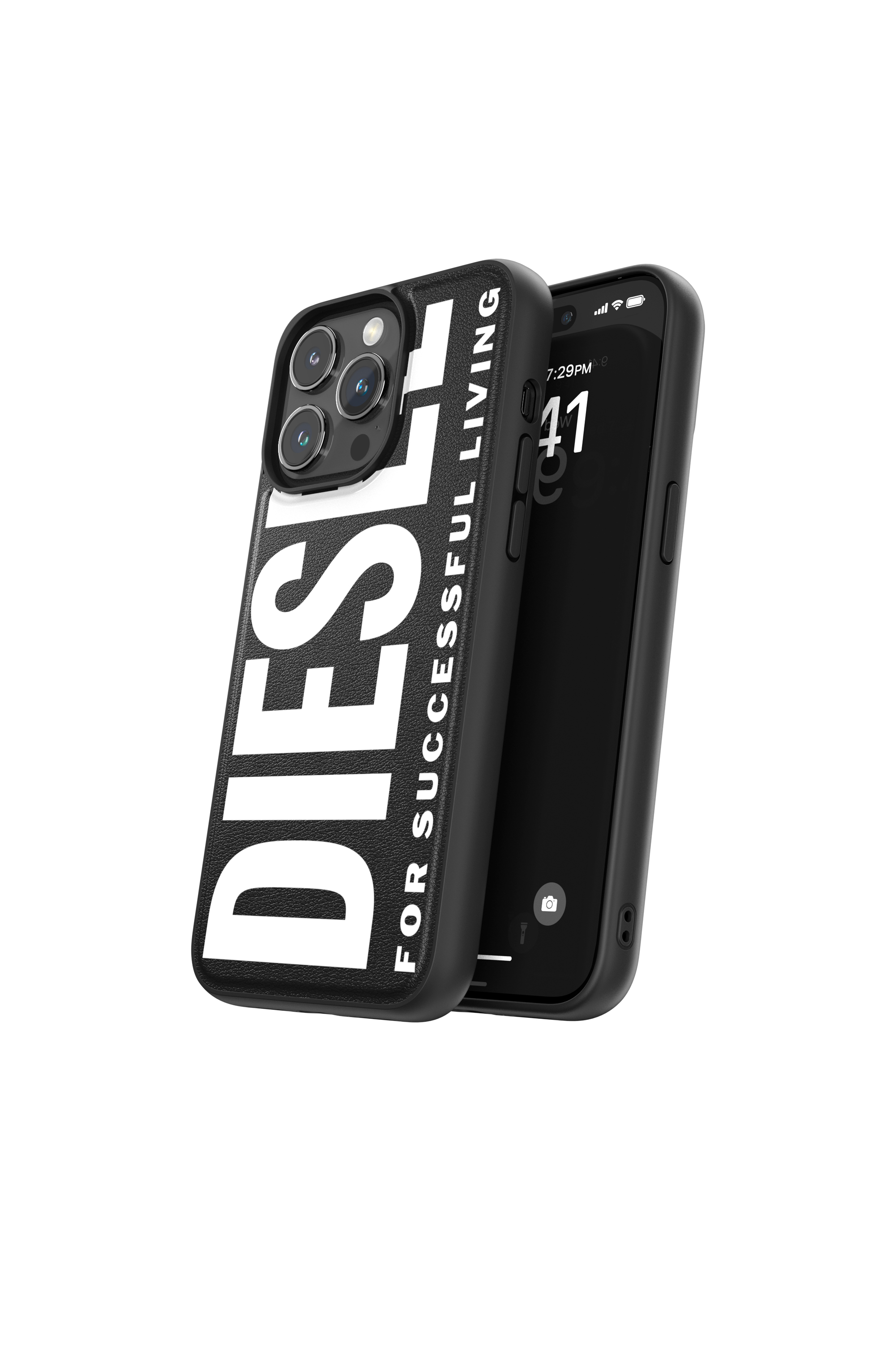 Diesel - 54168 MOULDED CASE, Mixte Coque moulée iP15 Pro Max in Noir - Image 3