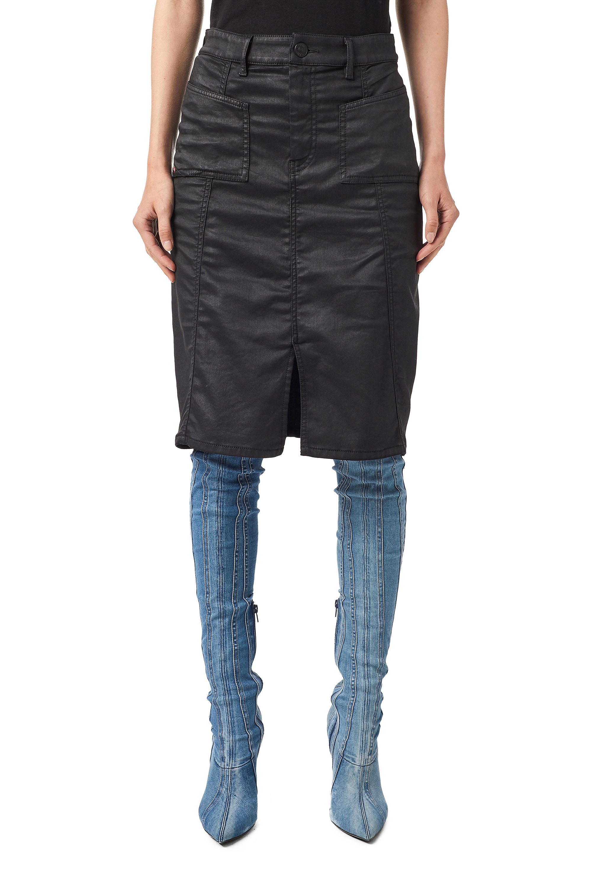D-PAU-SP JOGGJEANS, Black - Skirts
