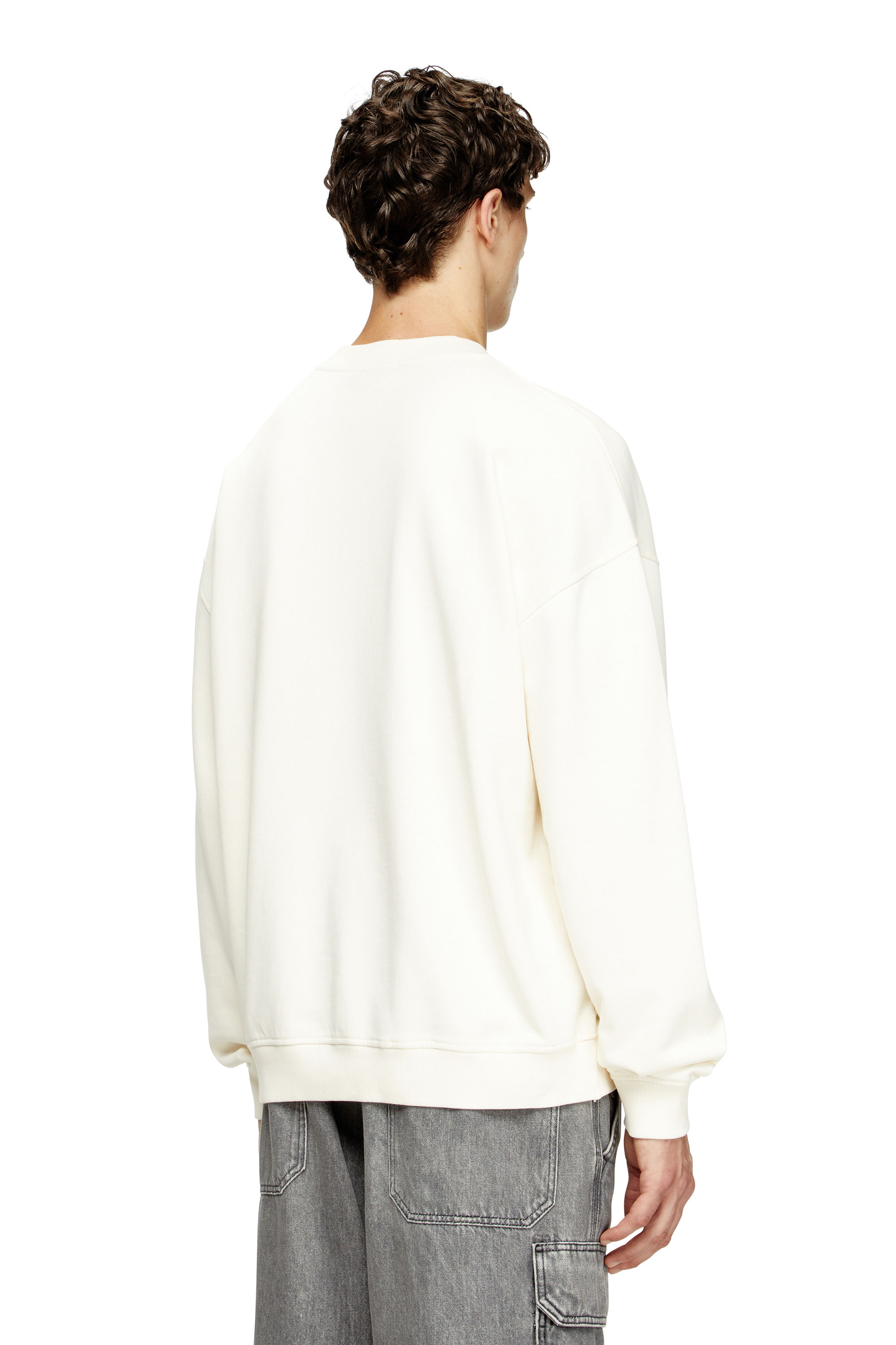 Diesel - S-BOXT-N5, Felpa con stampa distressed floccata Uomo in Multicolor - 4