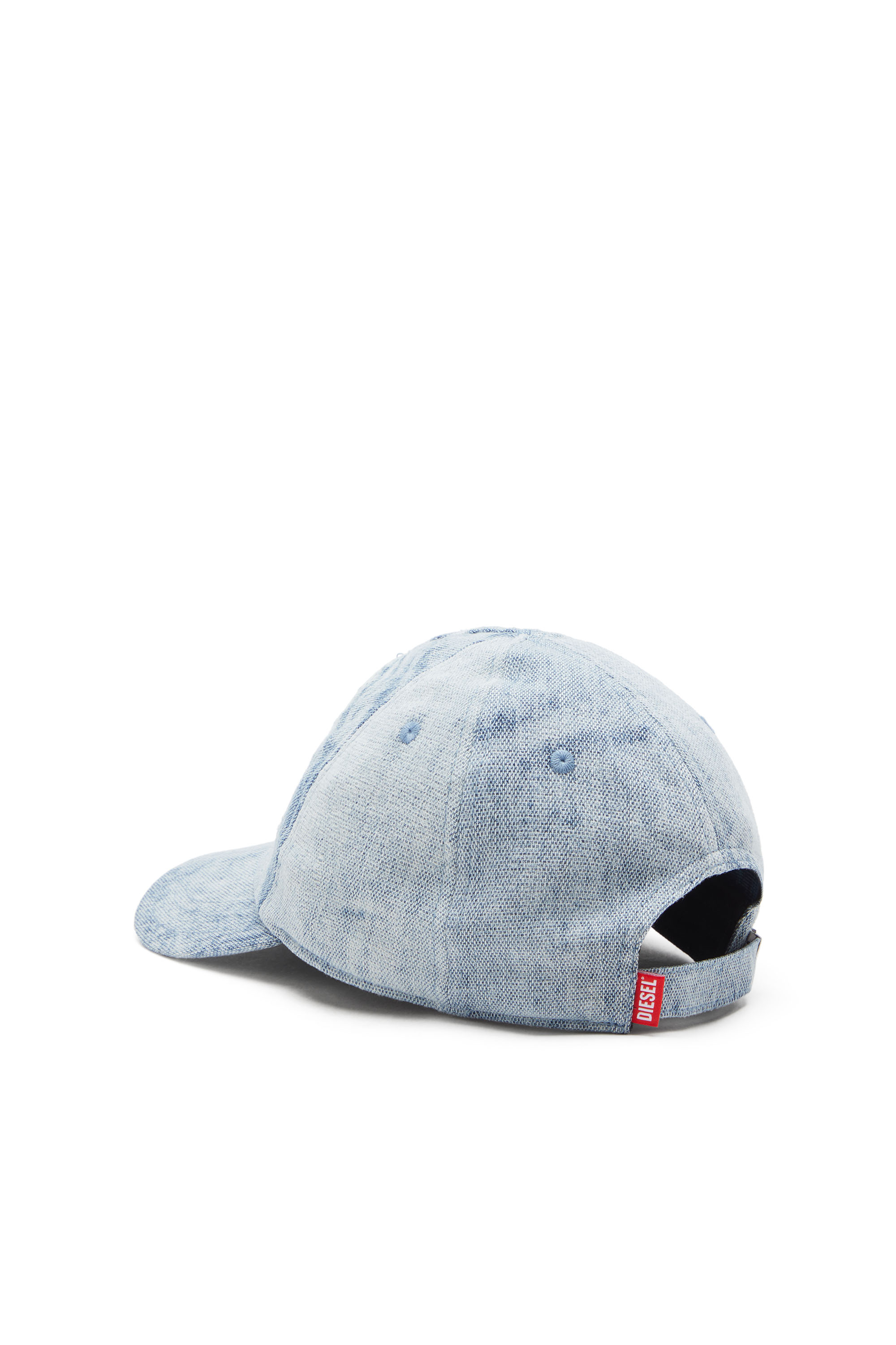 Diesel - C-FEEL, Baseball cap with denim treatment Homme in Bleu - 2
