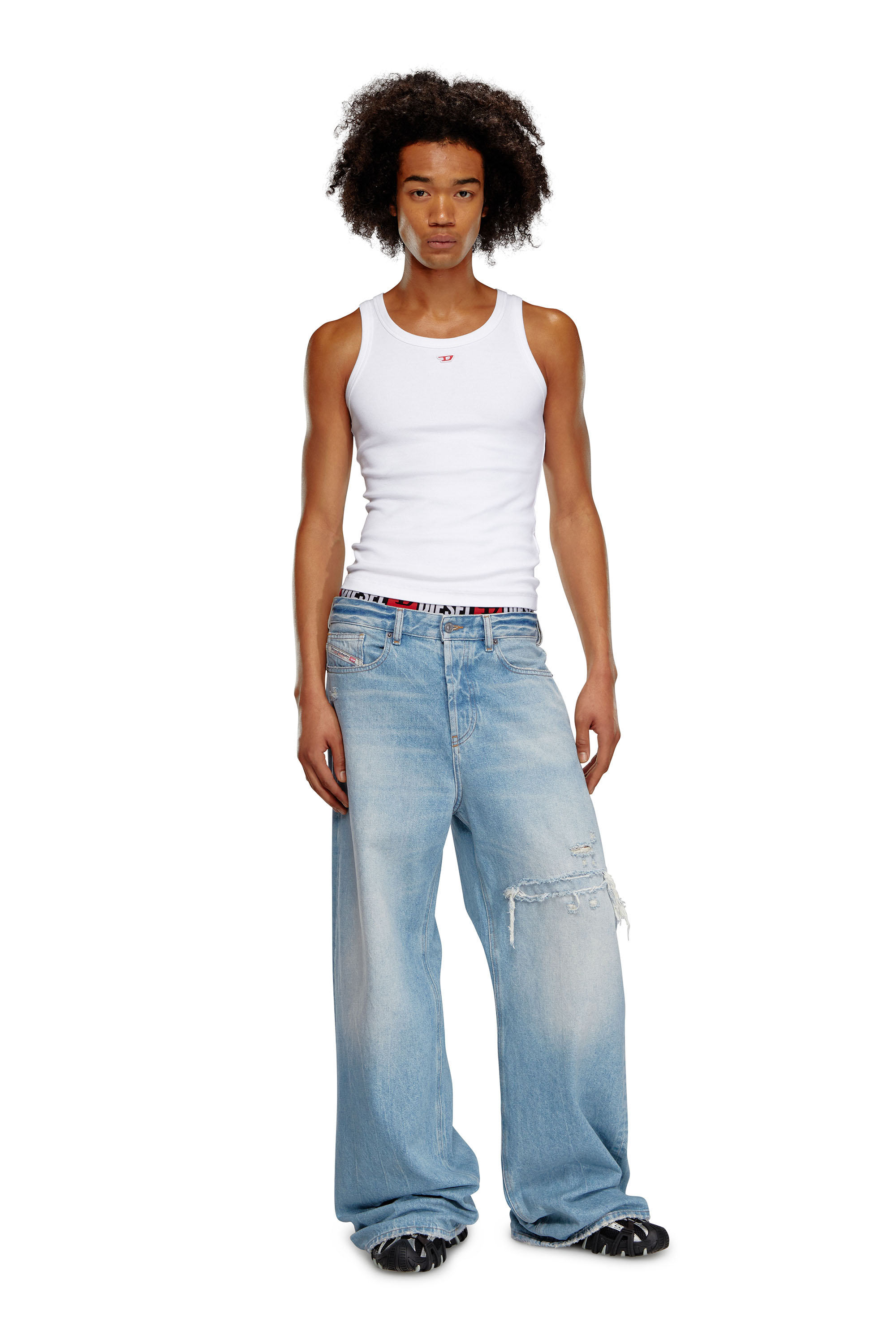Diesel - Relaxed Jeans 1996 D-Sire 09E25 Donna, Blu Chiaro - Image 7