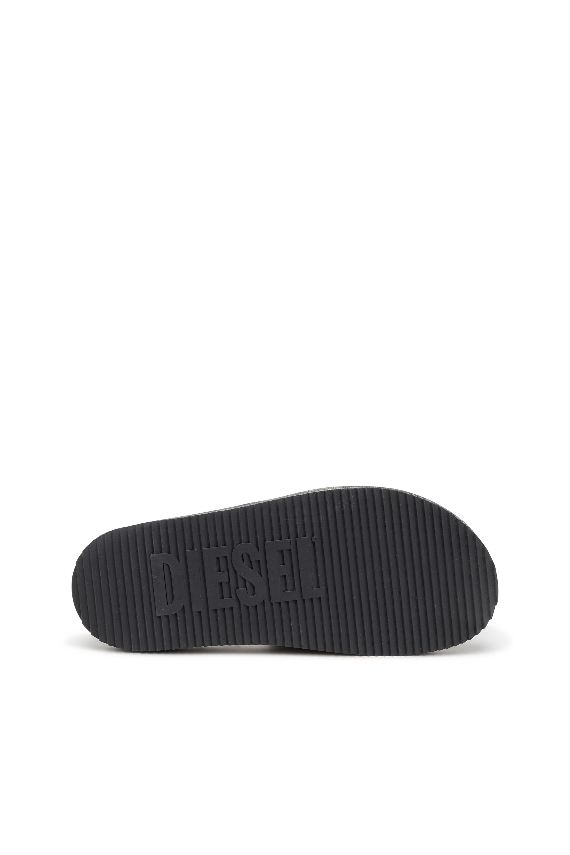 Diesel - SA-SLIDE D OVAL W, Woman Sa-Slide D-Slide sandals with Oval D strap in Black - Image 4