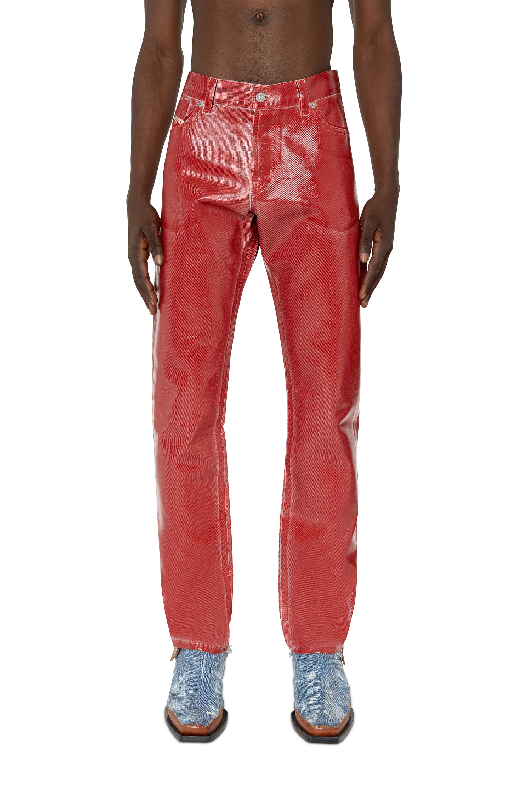 Diesel - 1995 D-Sark 09E50 Straight Jeans, Rosso - Image 1