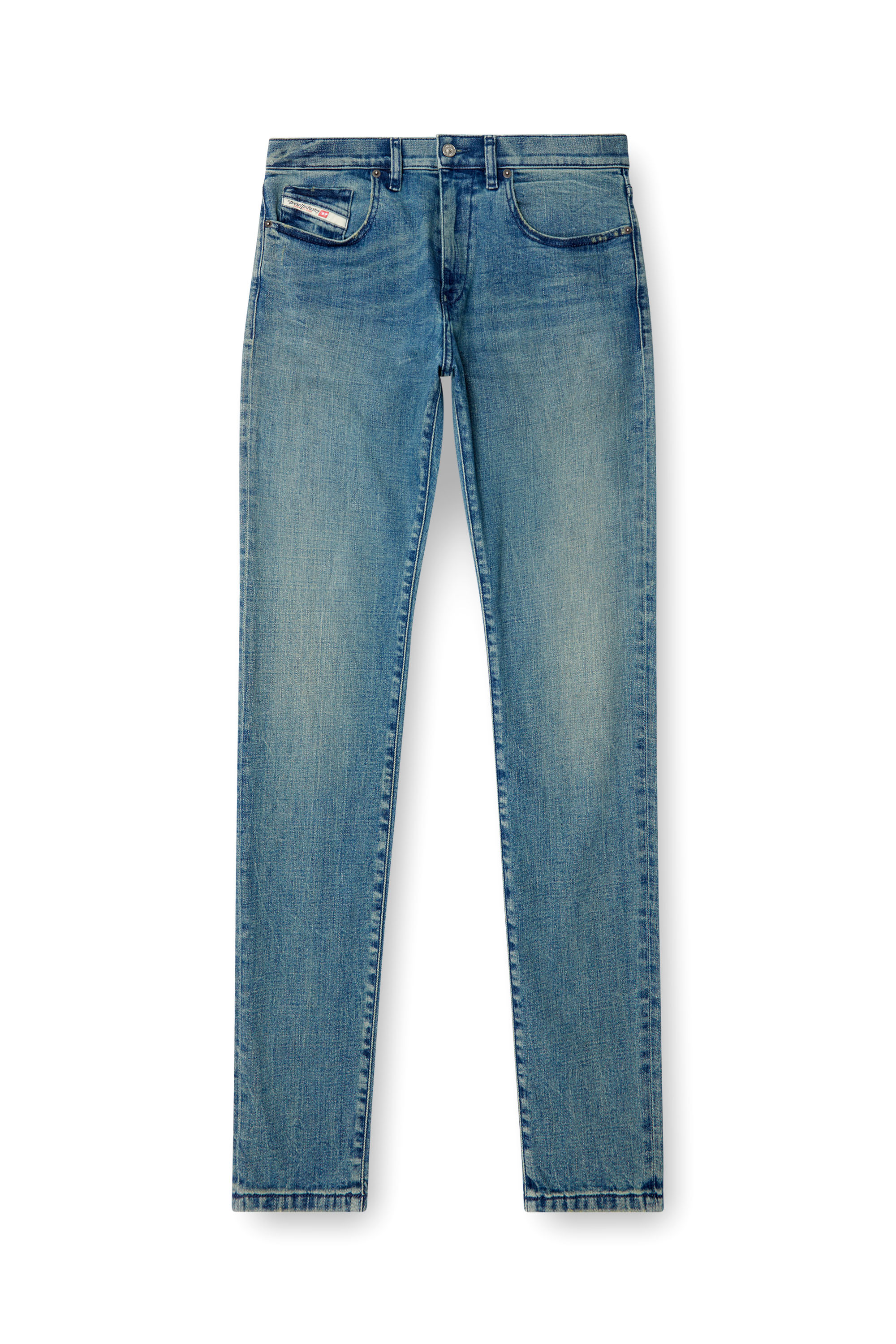 Diesel - Slim Jeans 2019 D-Strukt 0BMBW Uomo, Blu medio - Image 3