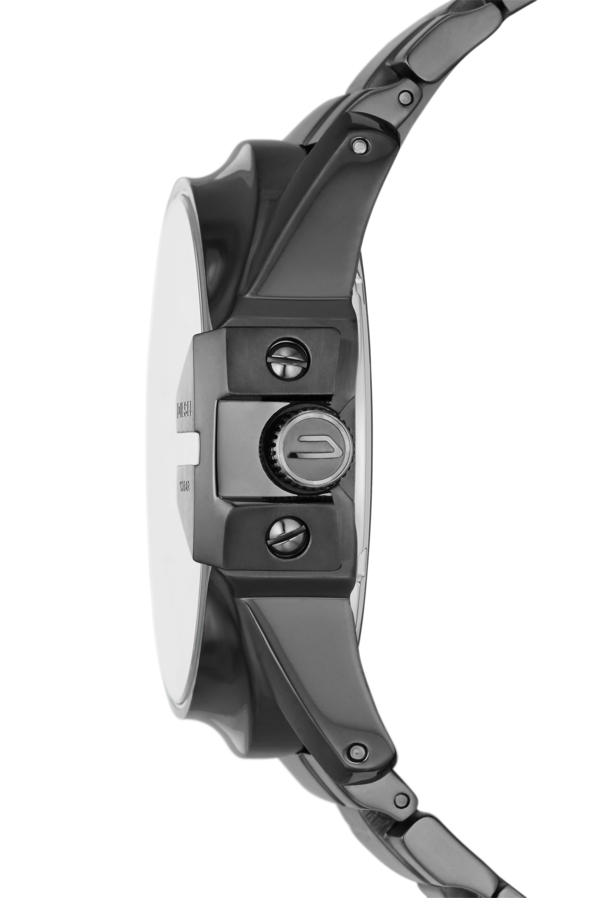 Diesel - DZ1965, Montre Master Chief avec un bracelet couleur gris acier Homme in Noir - 3