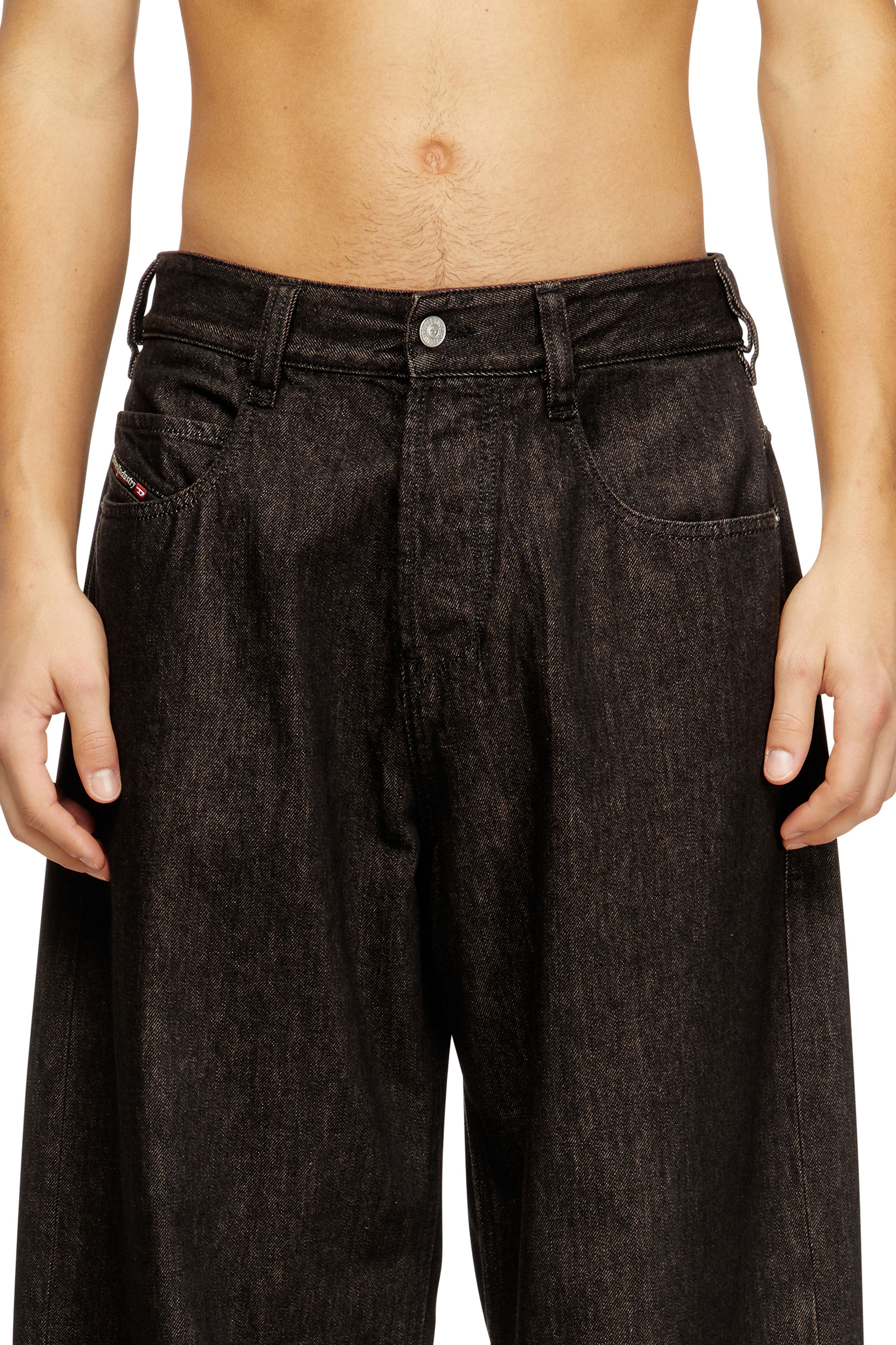 Diesel - Relaxed Jeans 1997 D-Enim 09N25 Unisex, Nero/Grigio scuro - Image 5