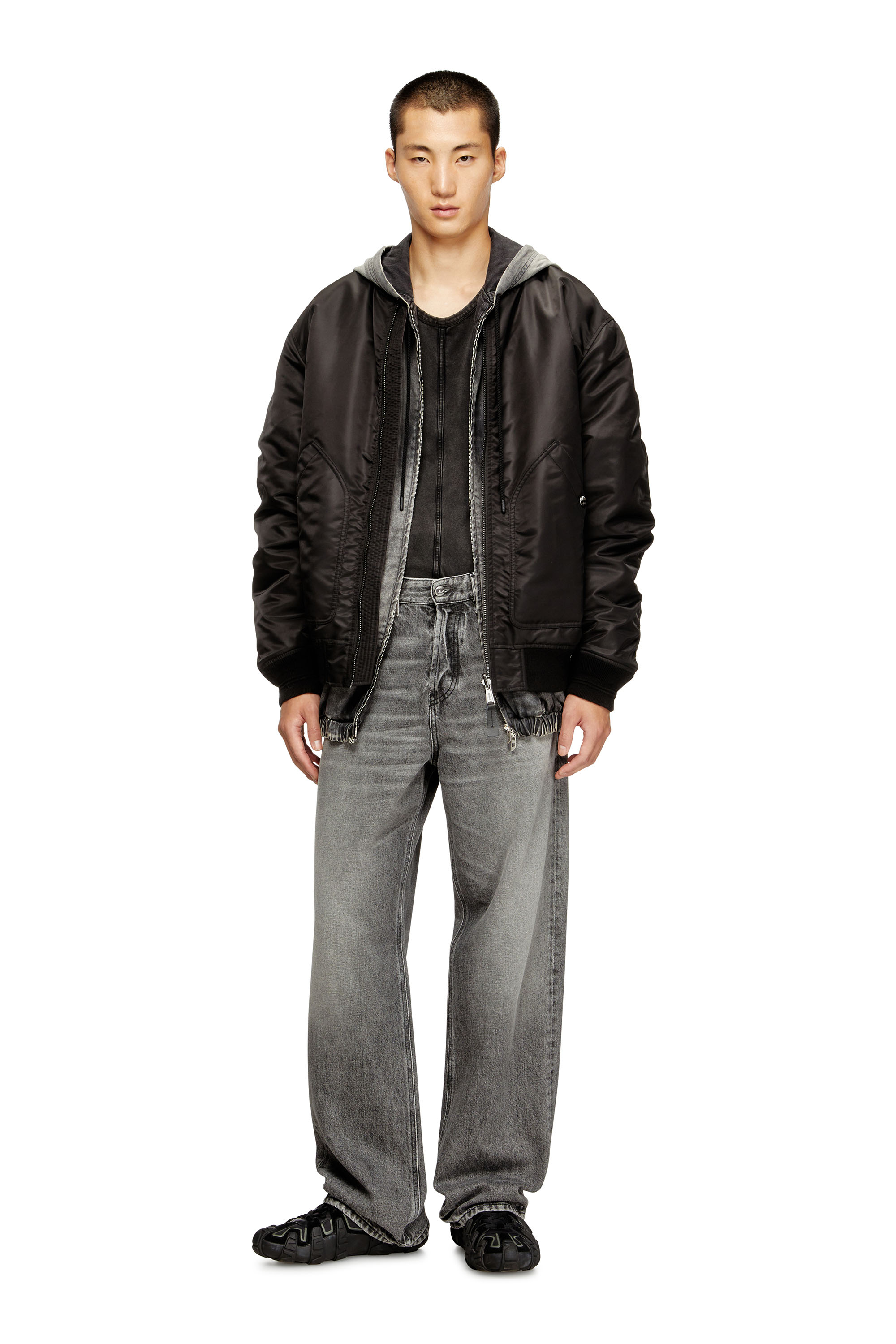 Diesel - Relaxed Jeans 2001 D-Macro 007AW Uomo, Grigio - Image 2