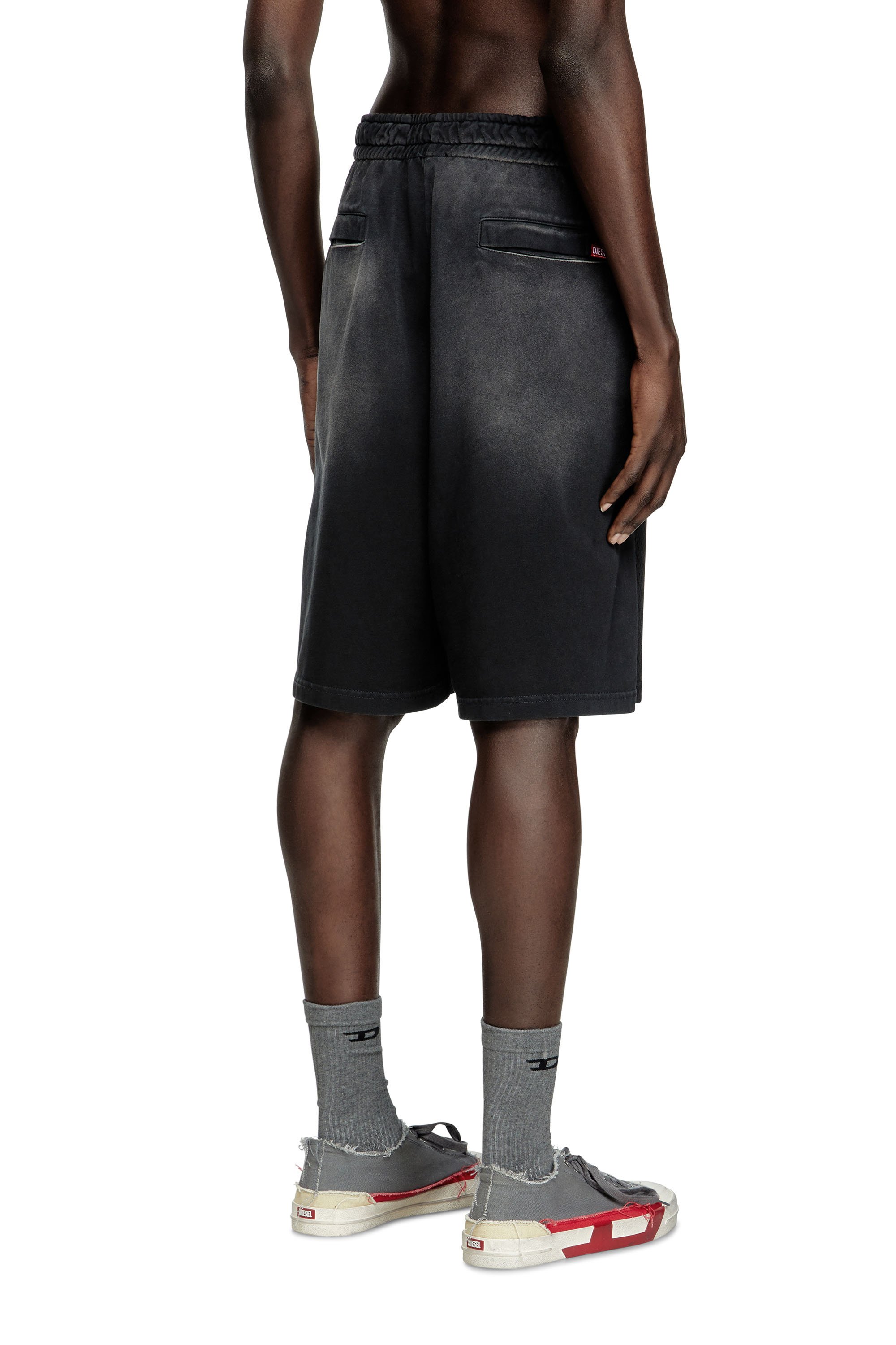 Diesel - P-TAIN-MESH, Short in jersey e felpa con effetto sfumato Uomo in ToBeDefined - 4