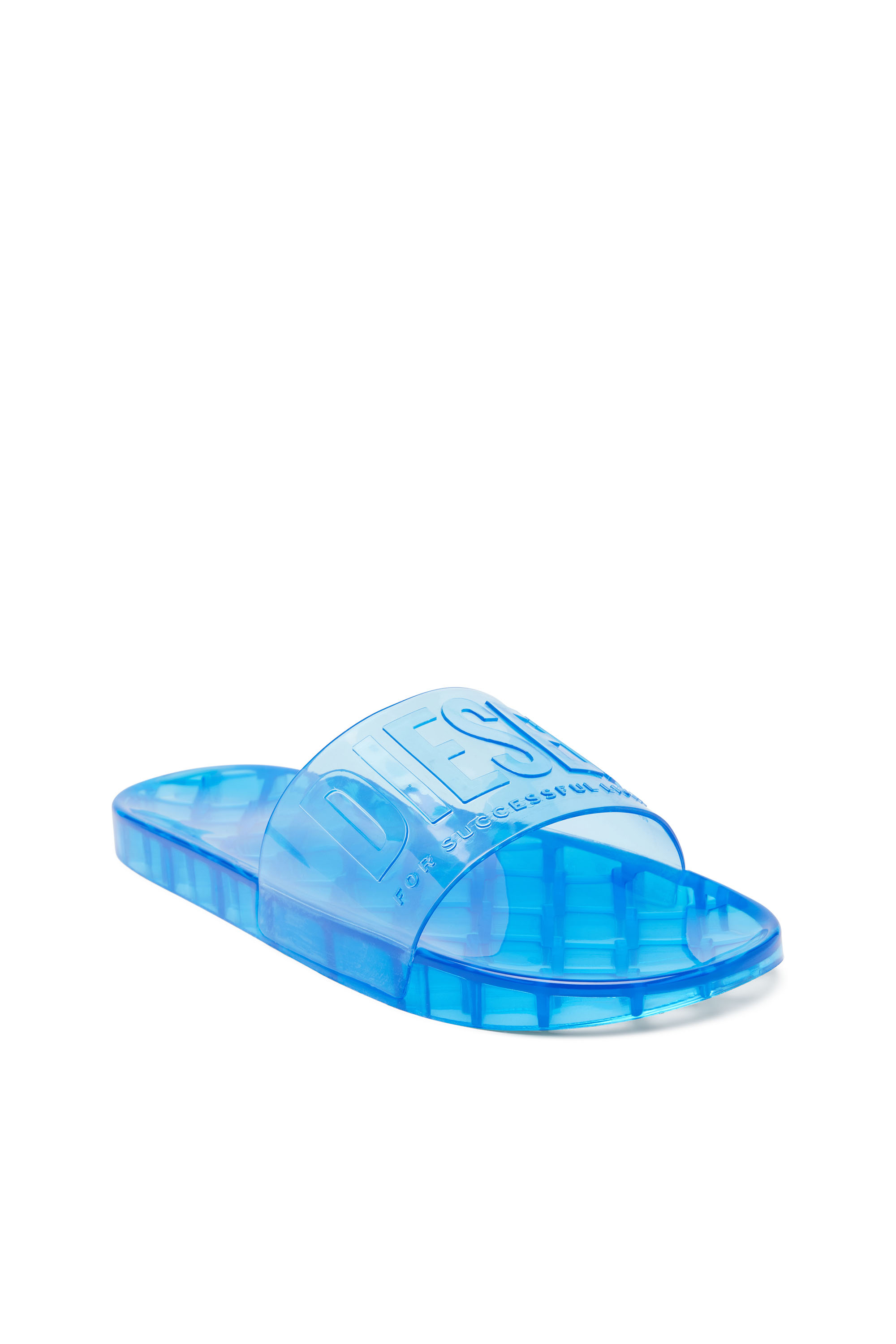 Diesel - SA-KARAIBI GL X, Femme Sa-Karaibi-Claquettes de piscine en PVC transparent in Bleu - Image 6