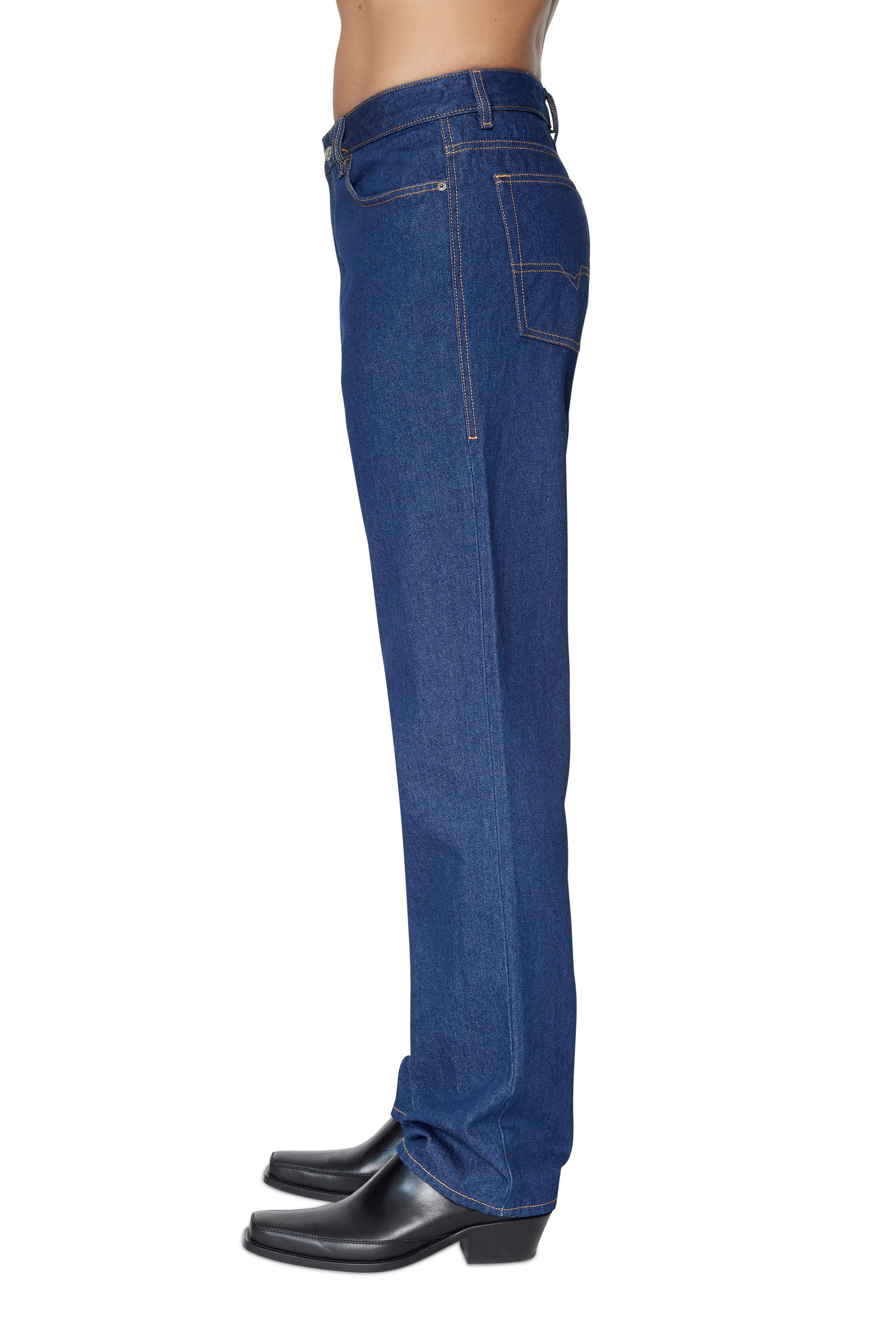 Diesel - 1955 007A5 Straight Jeans, Blu Scuro - Image 3