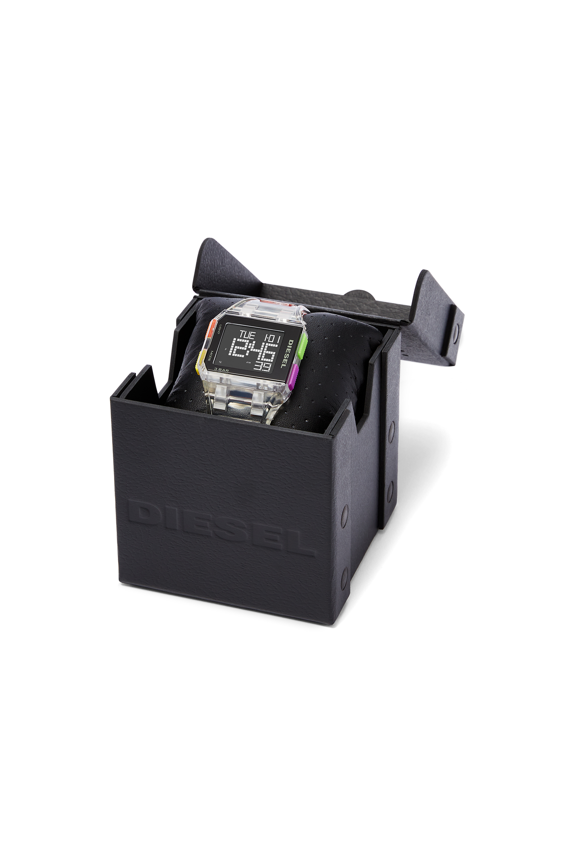 Diesel - DZ1935, Montre Chopped numérique transparente en édition limitée Mixte in Blanc - 4