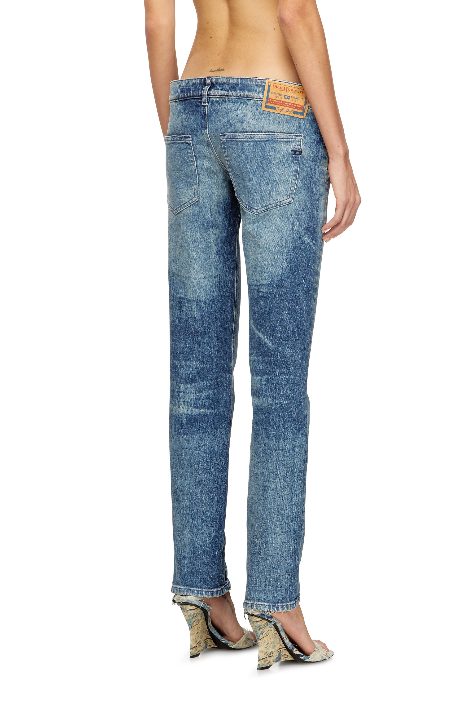 Diesel - Damen Regular Jeans D-Waisty 007DI, Mittelblau - 4