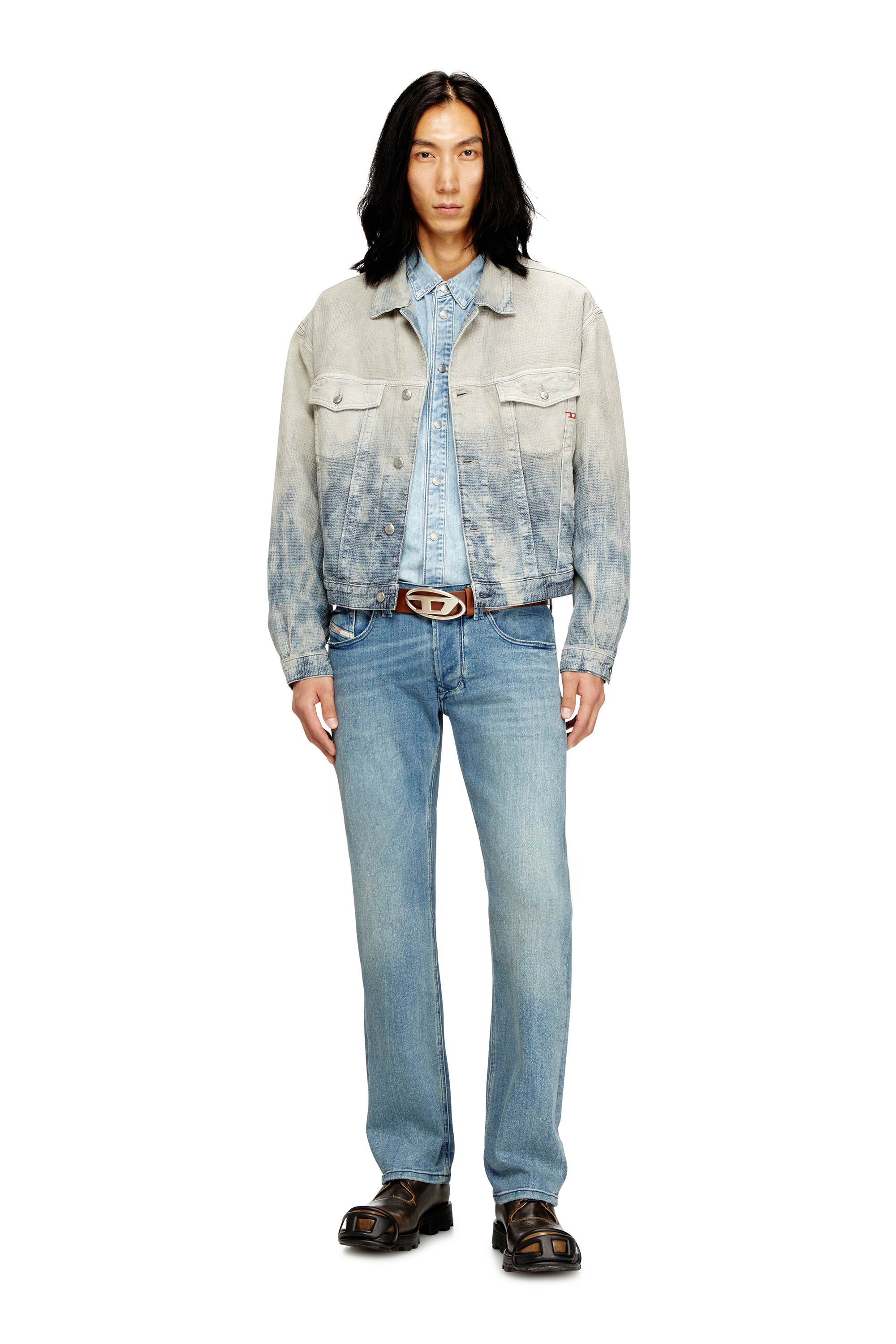 Diesel - Regular Jeans 1985 Larkee 0BMBW Homme, Bleu moyen - Image 2