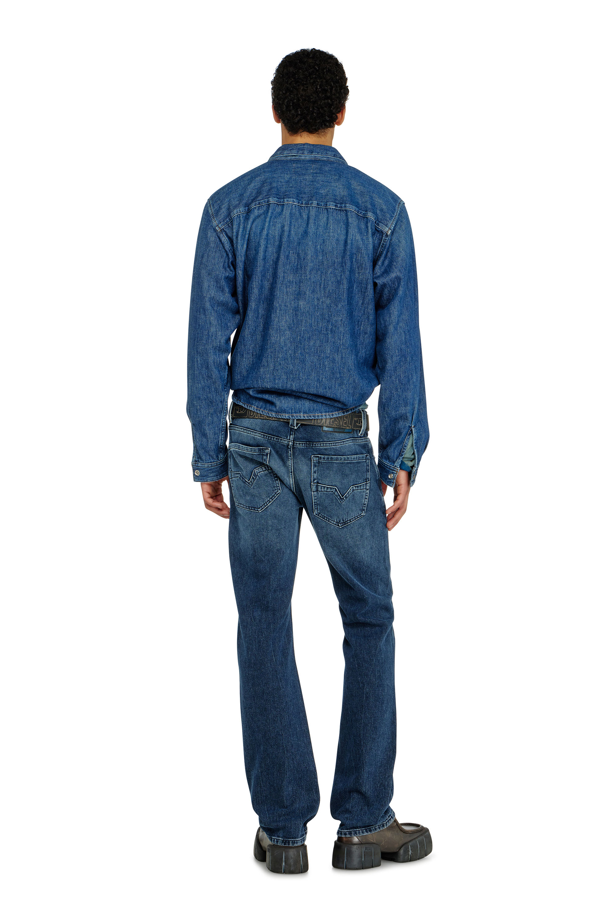 Diesel - Regular Jeans 1985 Larkee 0KBBM Homme, Bleu Fonc&eacute; - Image 4