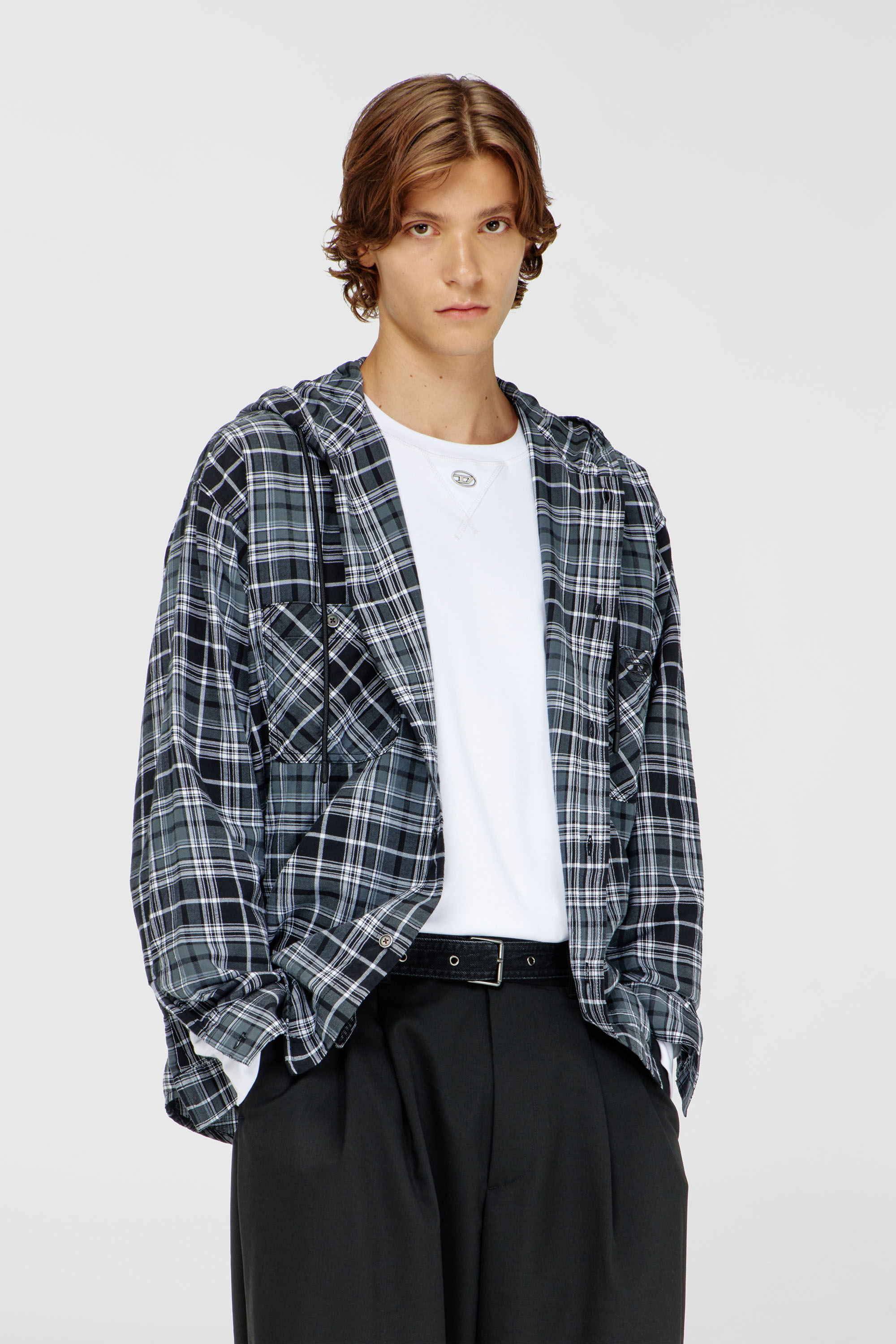 S-DRUM-HOODY-DGBT, Nero/Bianco