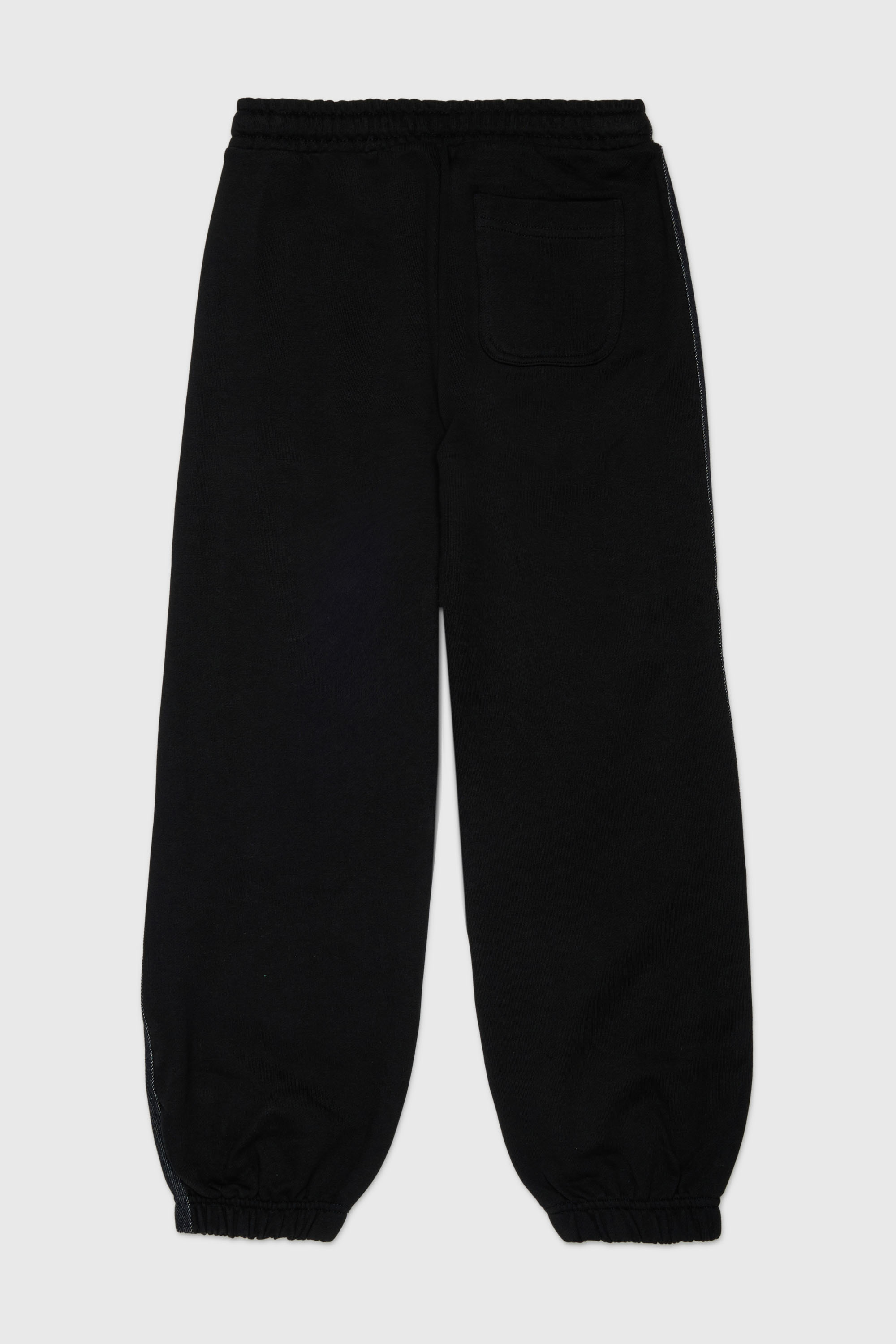 Diesel - PTEAN, Pantalon de surv&ecirc;tement avec bandes lat&eacute;rales en denim Homme in Noir - 2
