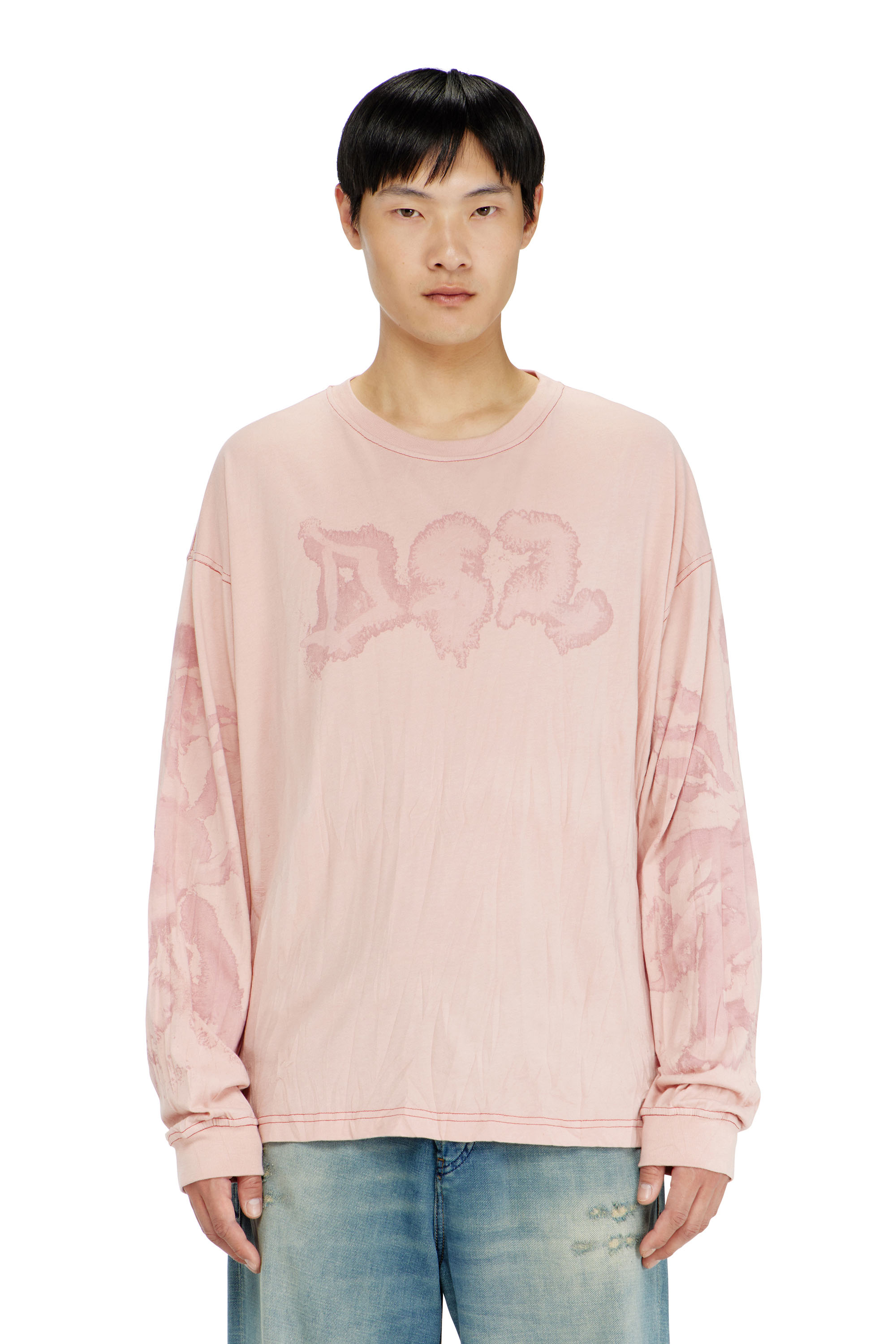 Diesel - T-BOXT-LS-AA4, Herren Locker long sleeve tee mit blotched print in null - 1