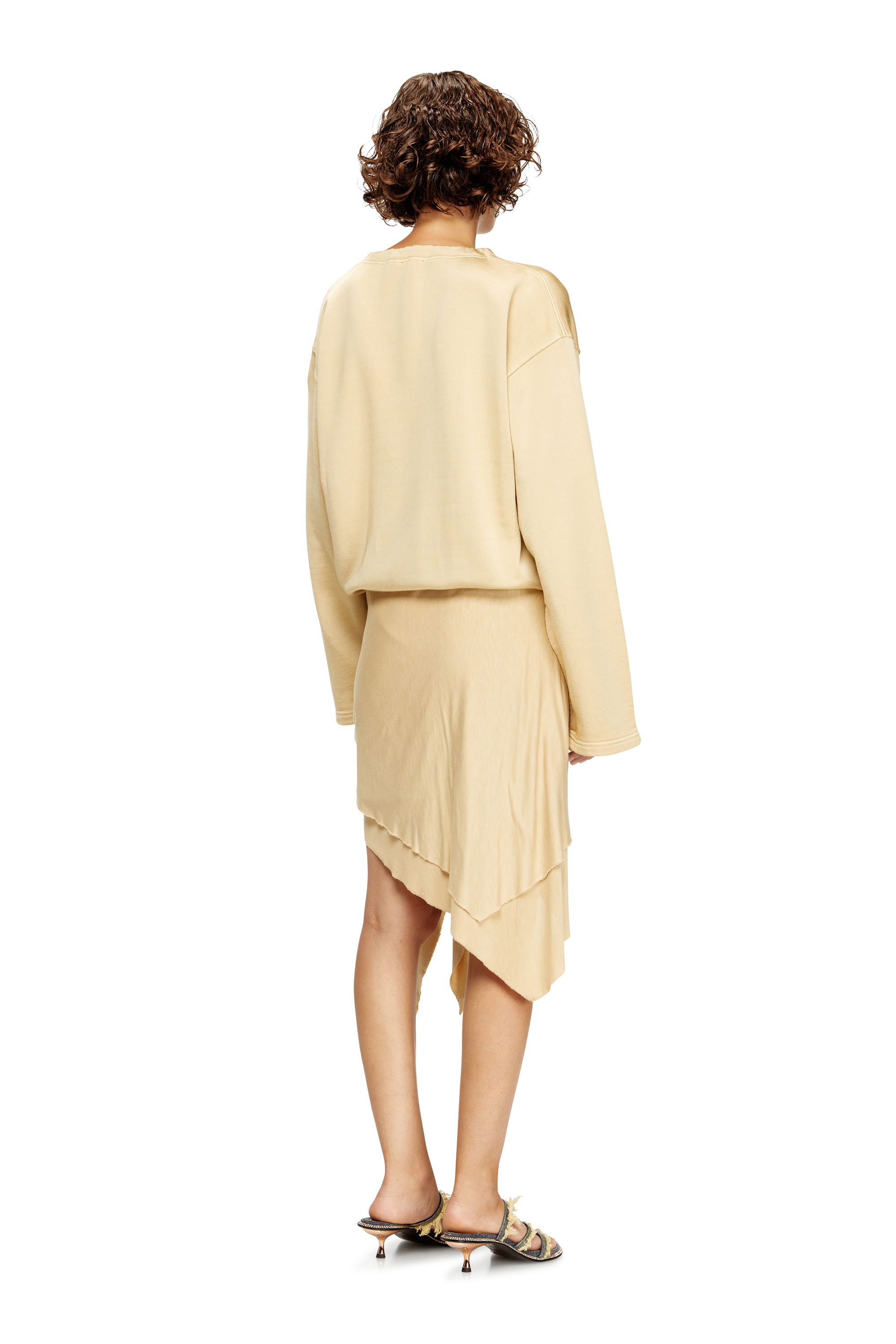 Diesel - D-CREED, Abito drappeggiato con ruche Donna in Beige - 4