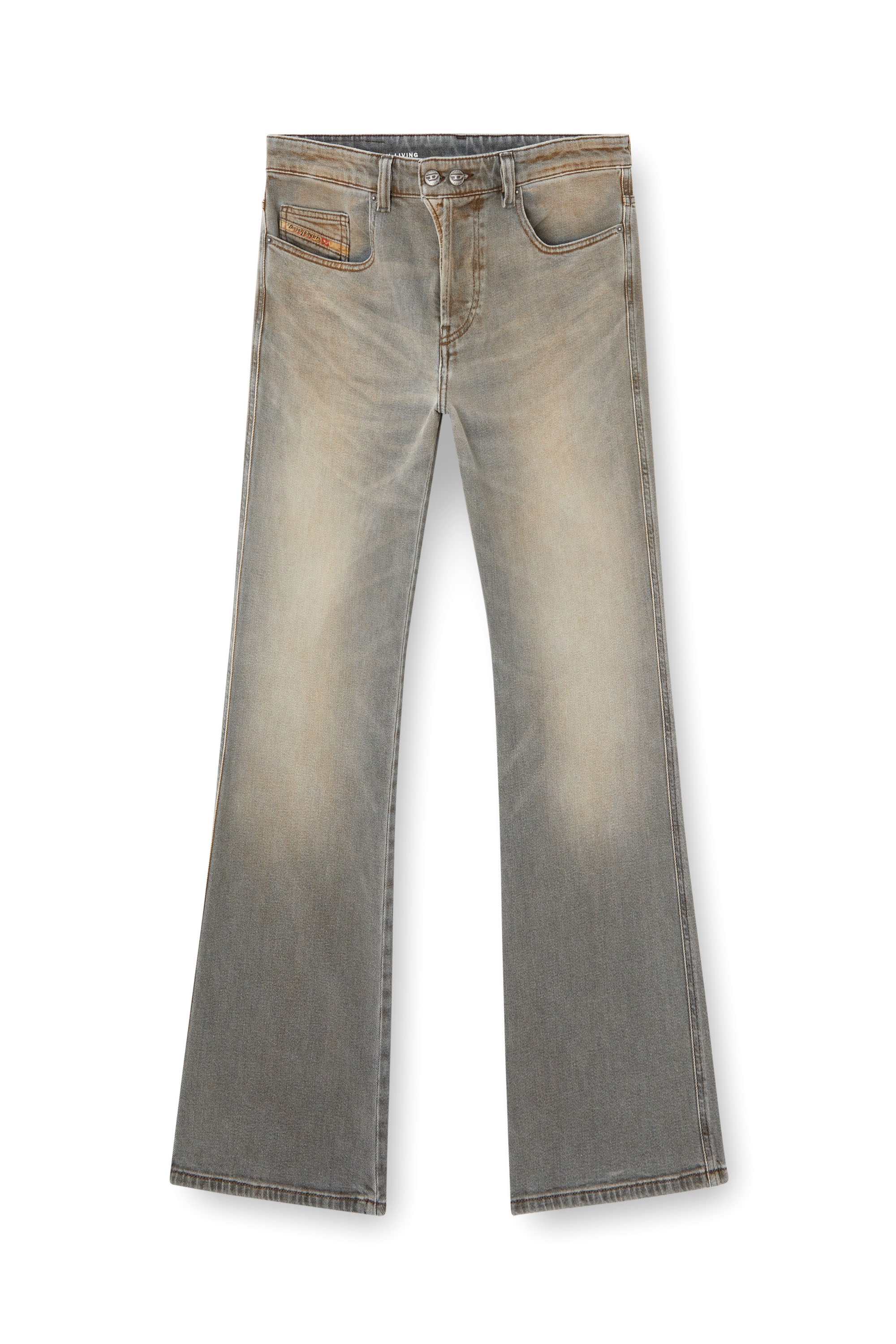 Bootcut Jeans 1998 D-Buck 09L37, Hellgrau