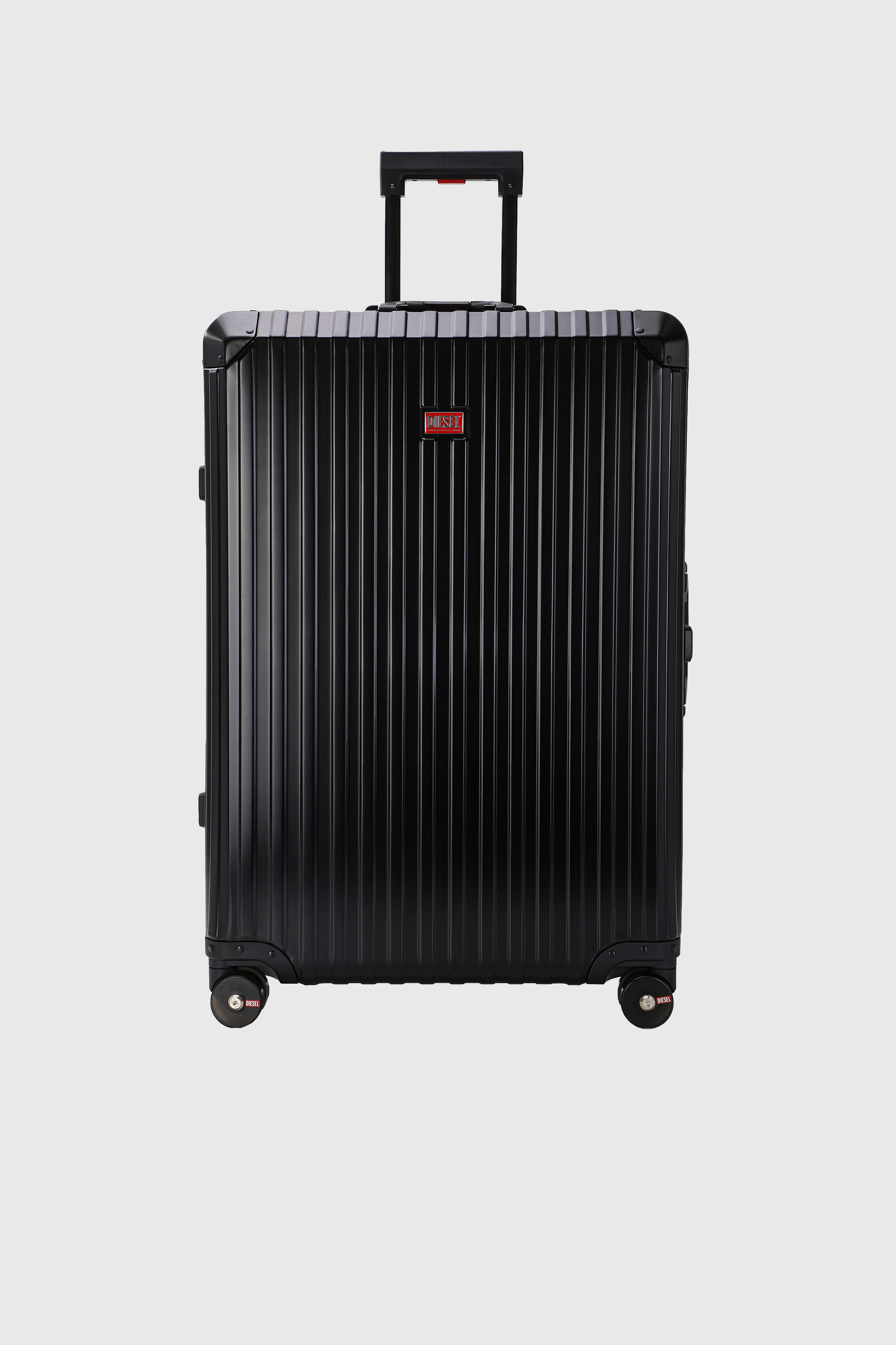 Diesel - DIESEL ALUMINUM TROLLEY- DSL002, Valigia in alluminio taglia L Unisex in Nero - 1