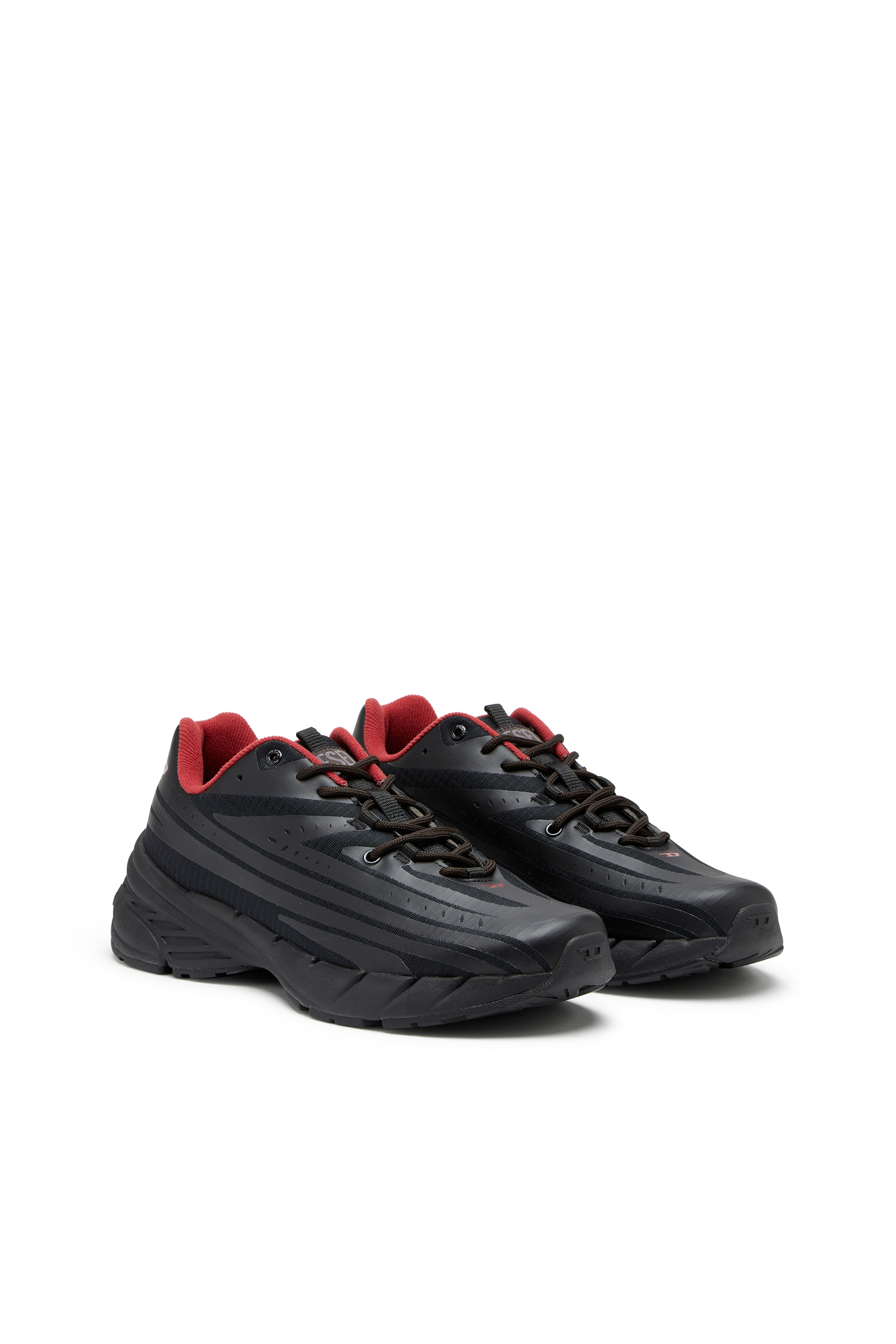 Diesel - D-AIRSPEED LOW, Uomo D-Airspeed Low-Sneaker a righe in ripstop coated in Nero - Image 2