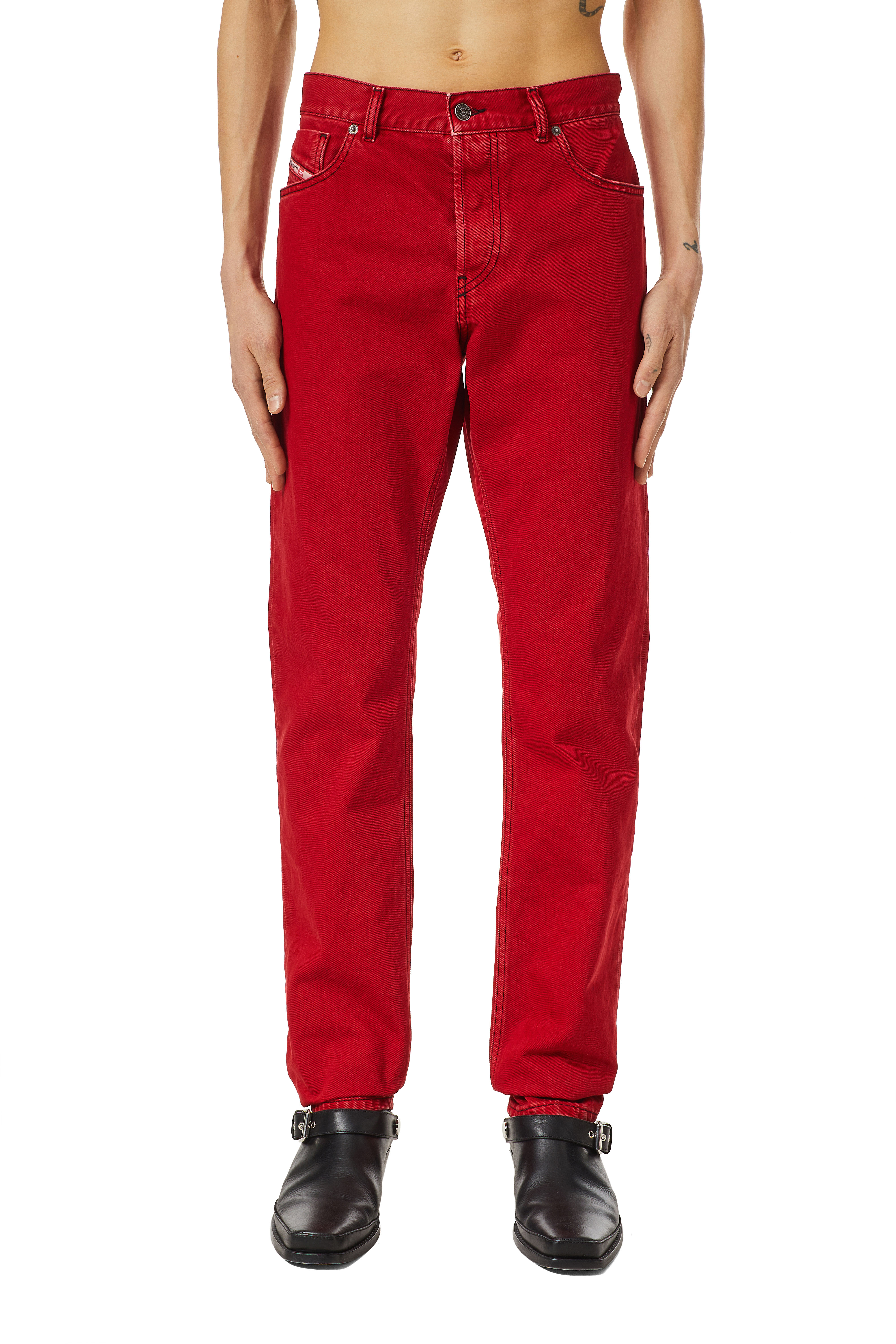 Diesel - 1995 09C43 Straight Jeans, Rosso - Image 1