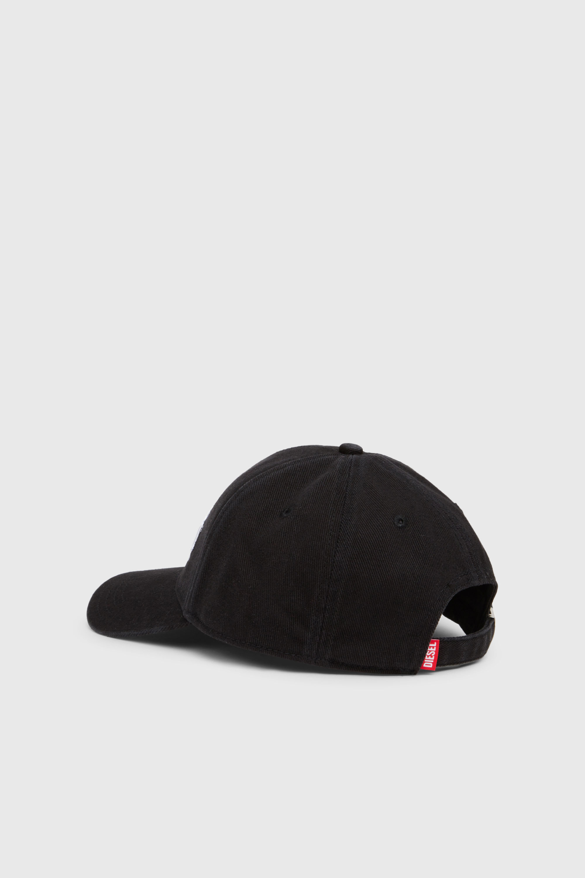 Diesel - CORRY-DIV-WASH, Casquette de baseball avec logo brod&eacute; Homme in Noir - 2