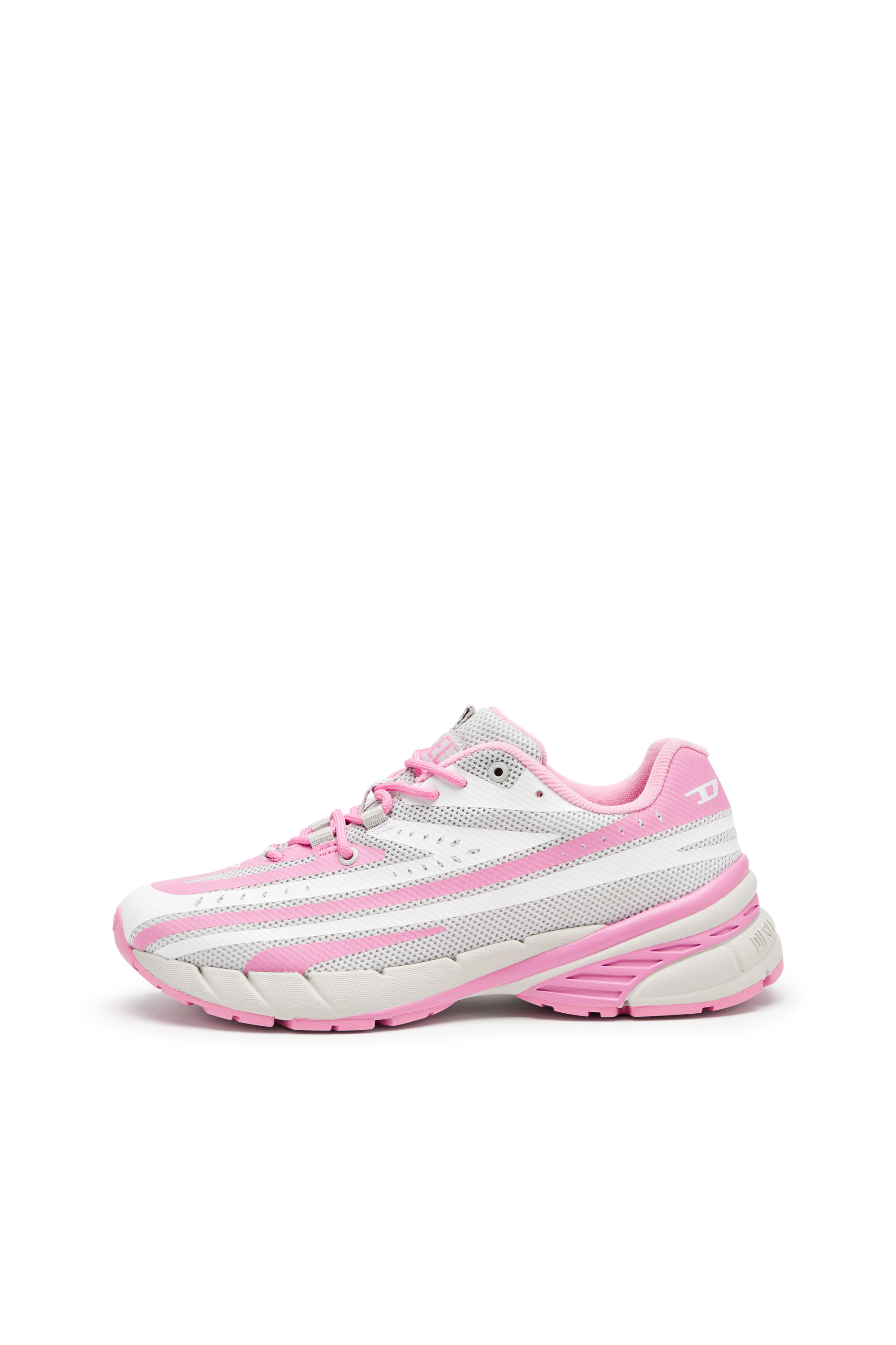 D-AIRSPEED LOW W, Rosa/Weiss Diesel - D-AIRSPEED LOW W, Damen D-Airspeed Low-Gestreifte Sneakers aus beschichtetem Mesh in Rosa/Weiss - 8