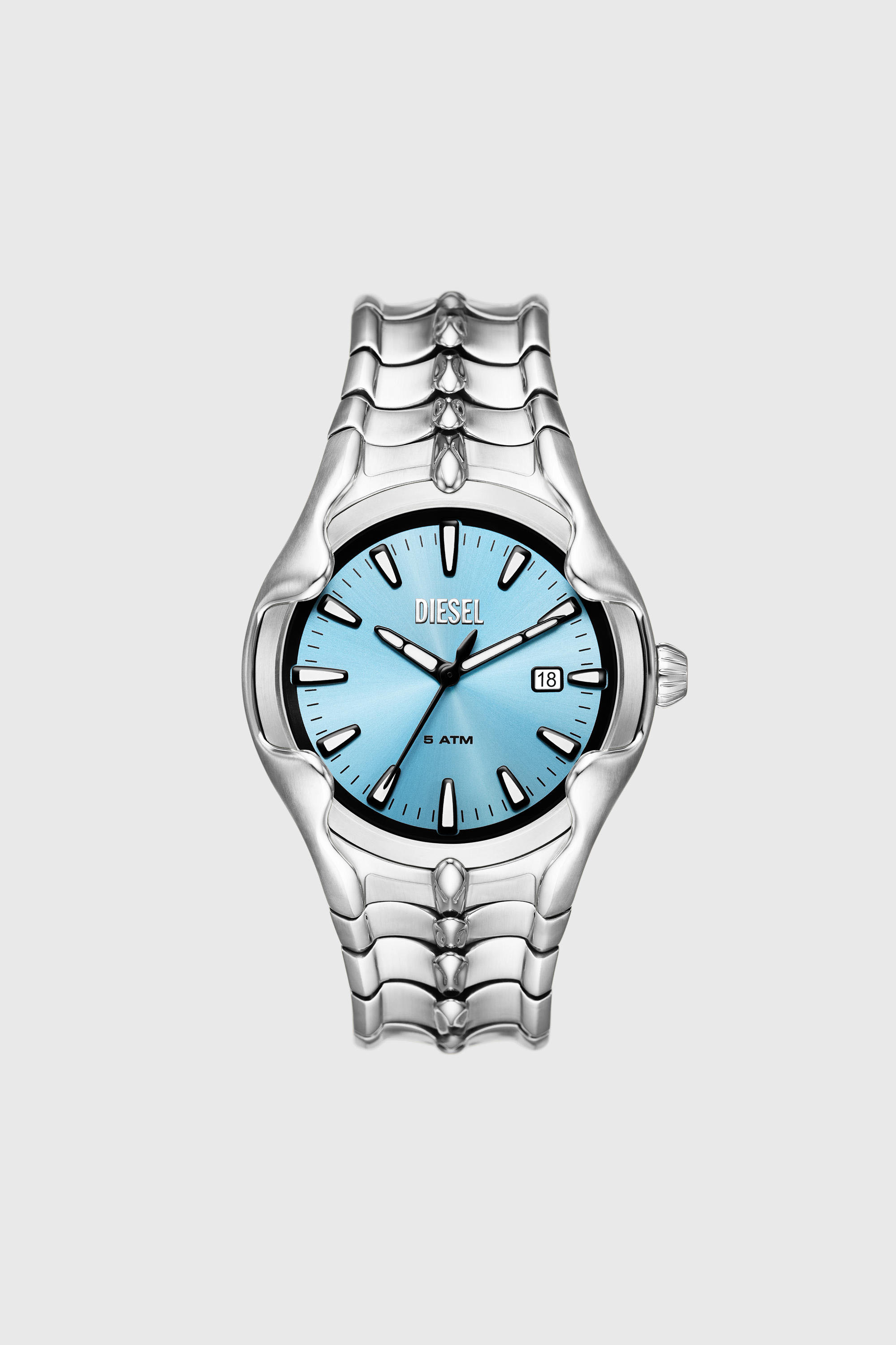 Diesel - DZ2200, Montre Vert en acier inoxydable Homme in Gris argent&eacute; - 1