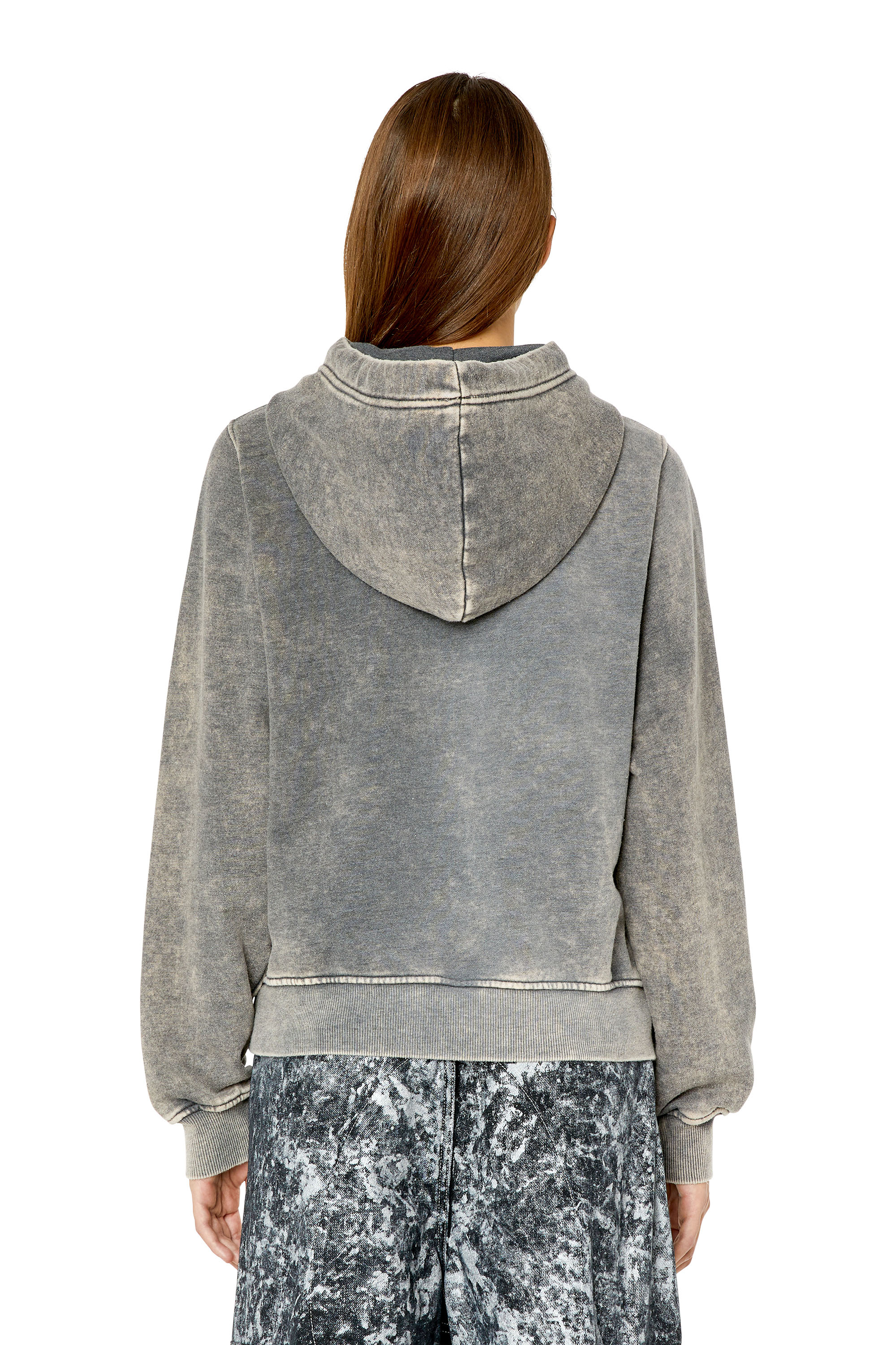 Diesel - F-REGGY-HOOD-G2, Grigio scuro - Image 2