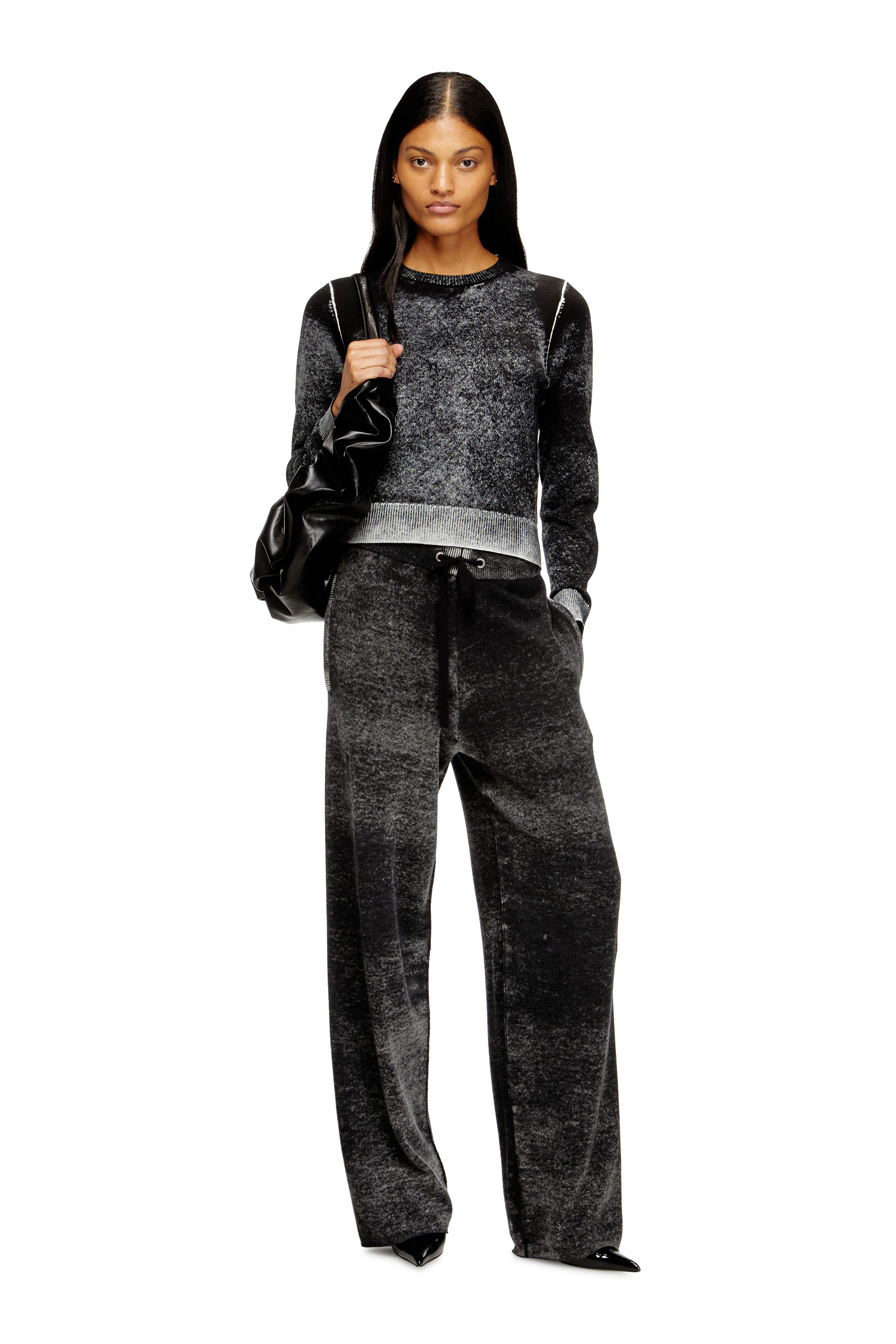 Diesel - M-LOVRE, Pull avec impression inversée délavée Femme in Polychrome - 2