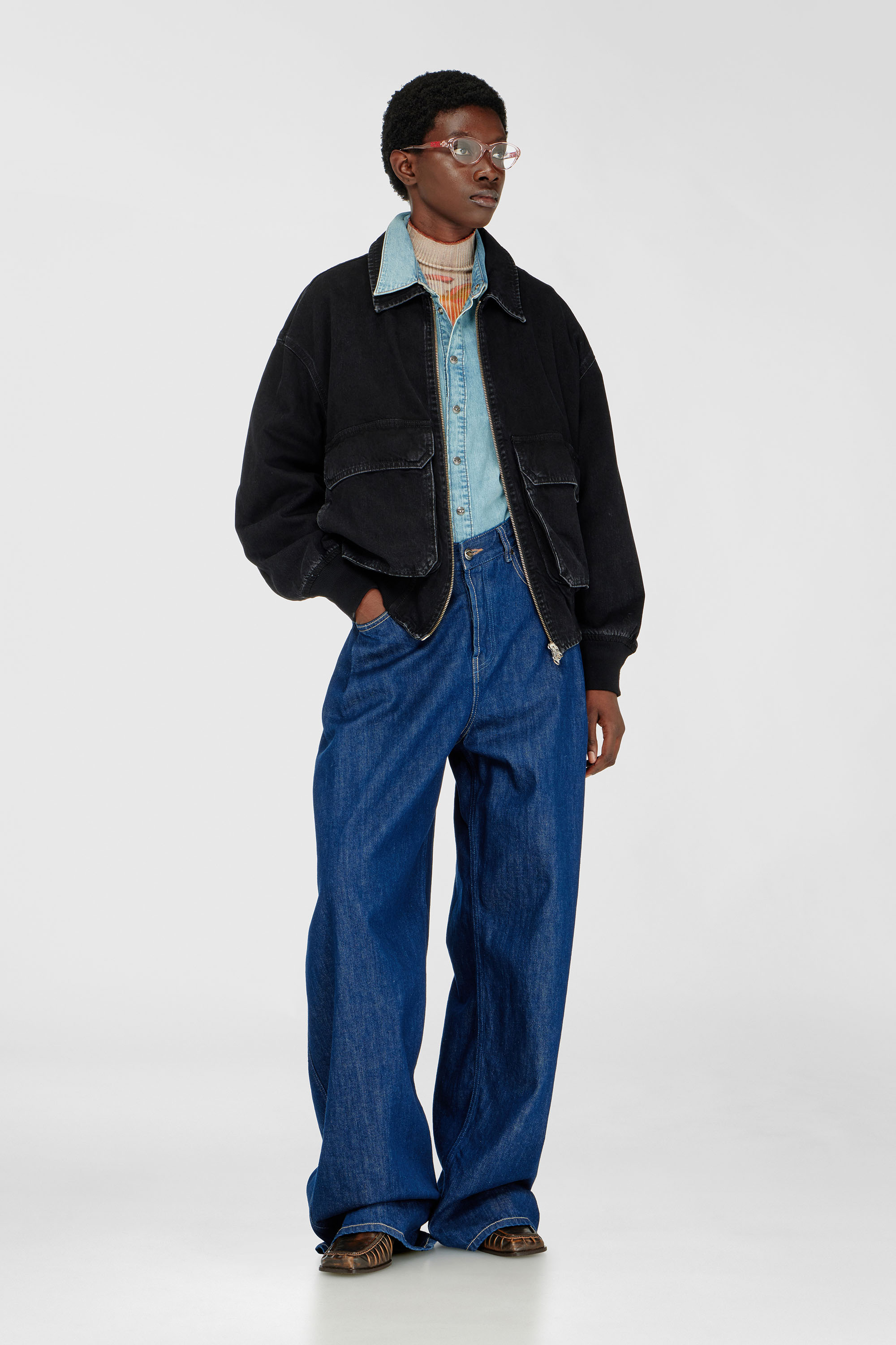 Diesel - D-KURZ, Veste en denim Mixte in Noir - 2