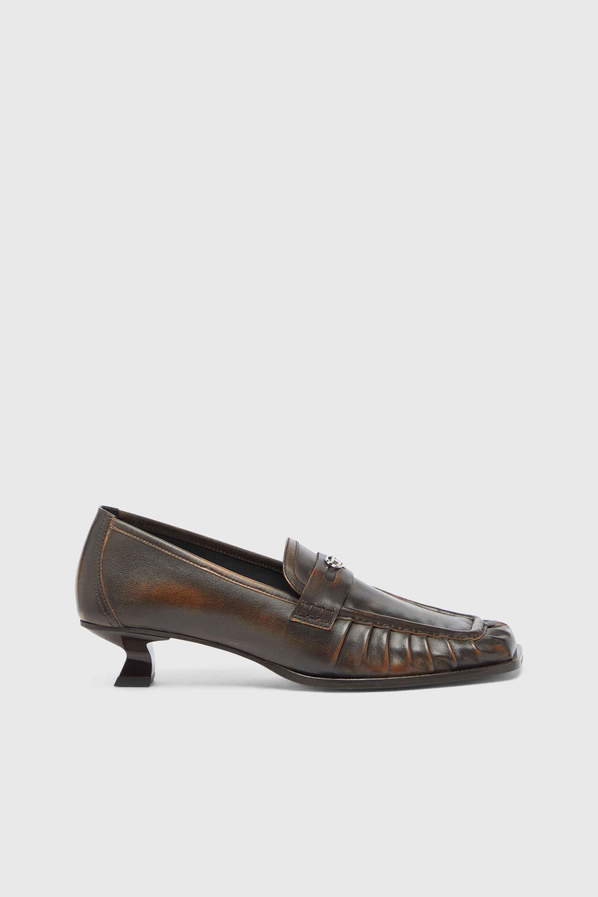 Diesel - D-AMBER MOC 30, D-Amber - Mocassins Penny en cuir Femme in Marron - 1