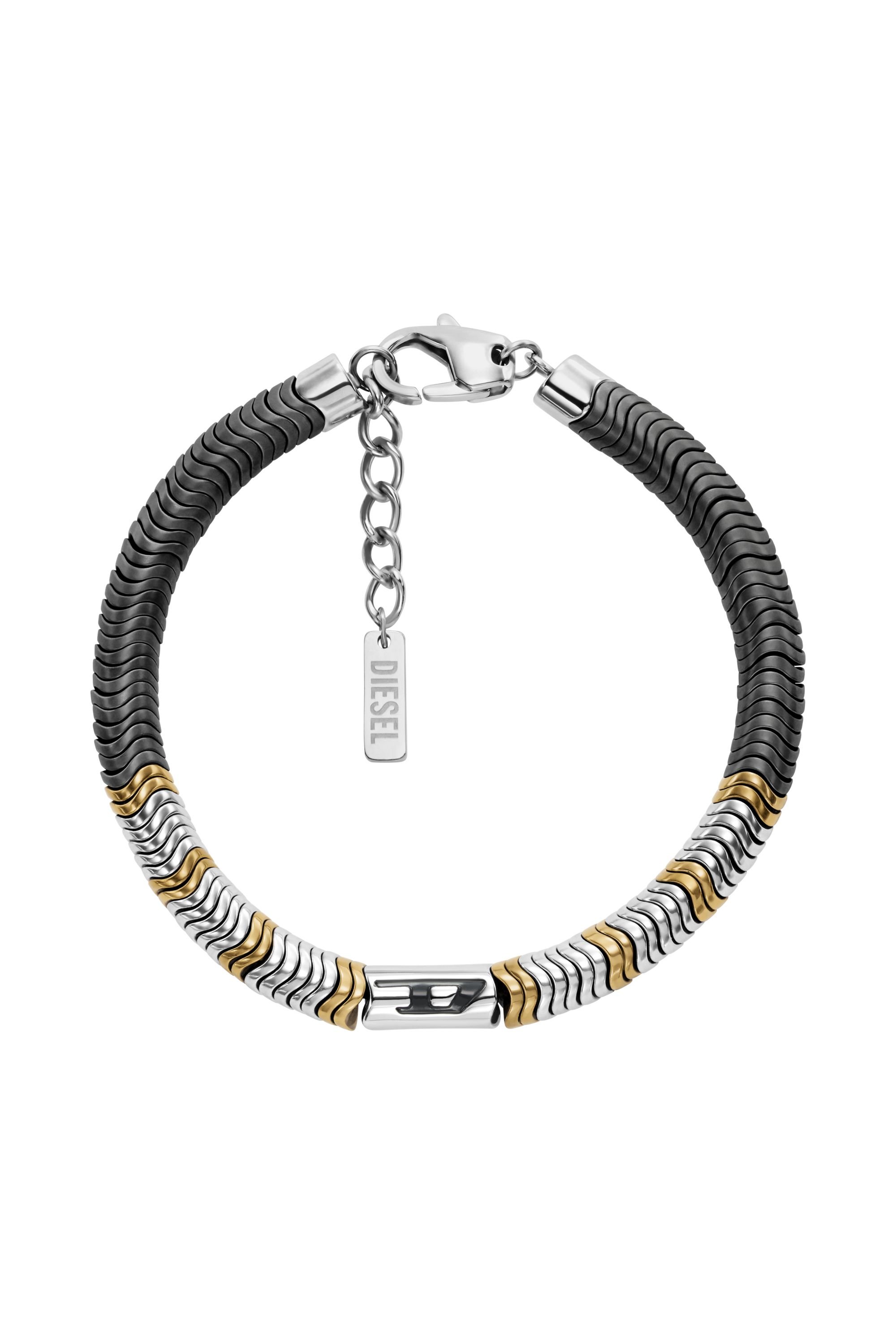 Diesel - DX1573931 JEWEL, Bracciale di perline in ematite Unisex in Argento - 1