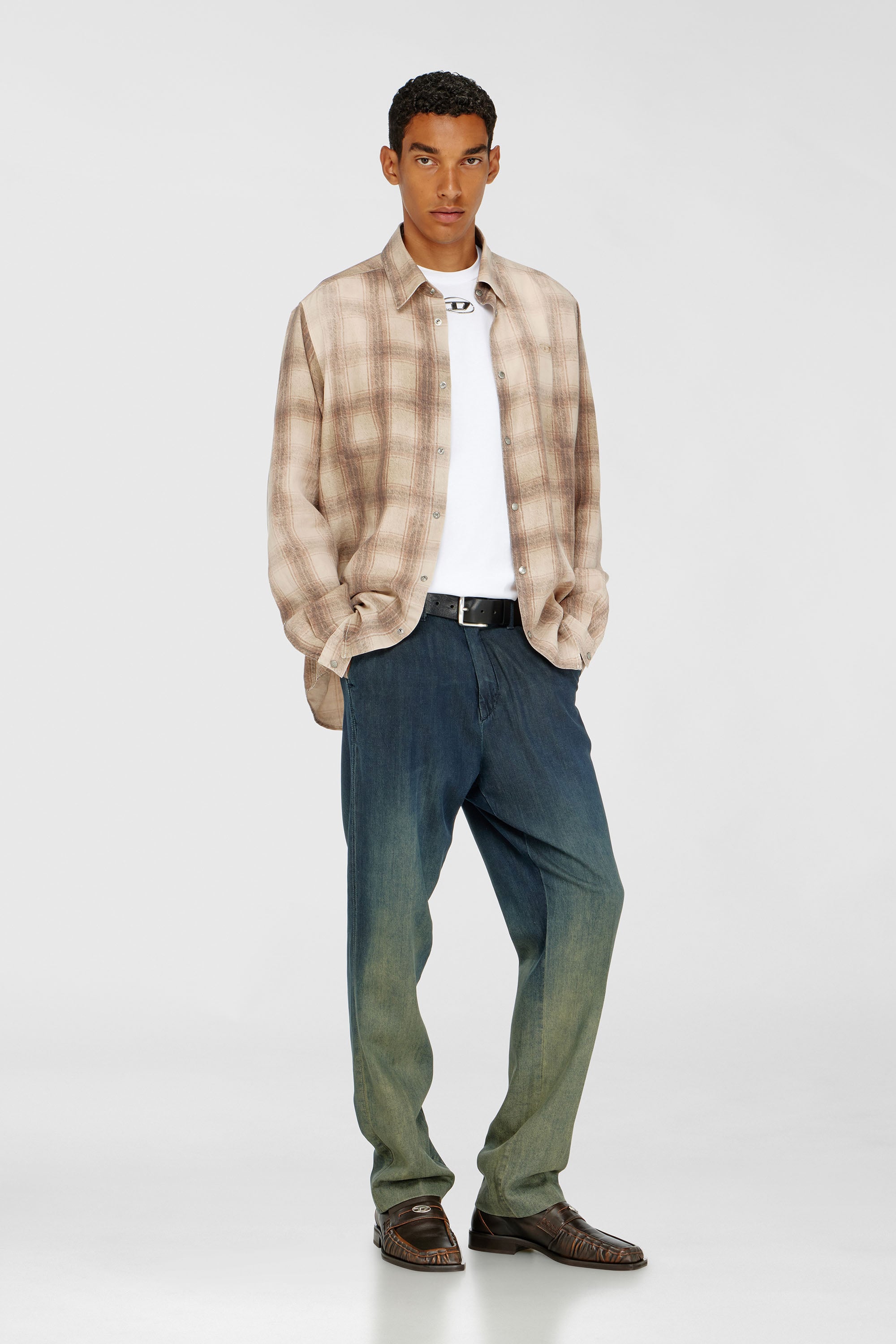 Diesel - T-BISCO-OD, Canotta con Oval D metallizzato Uomo in Bianco - 2