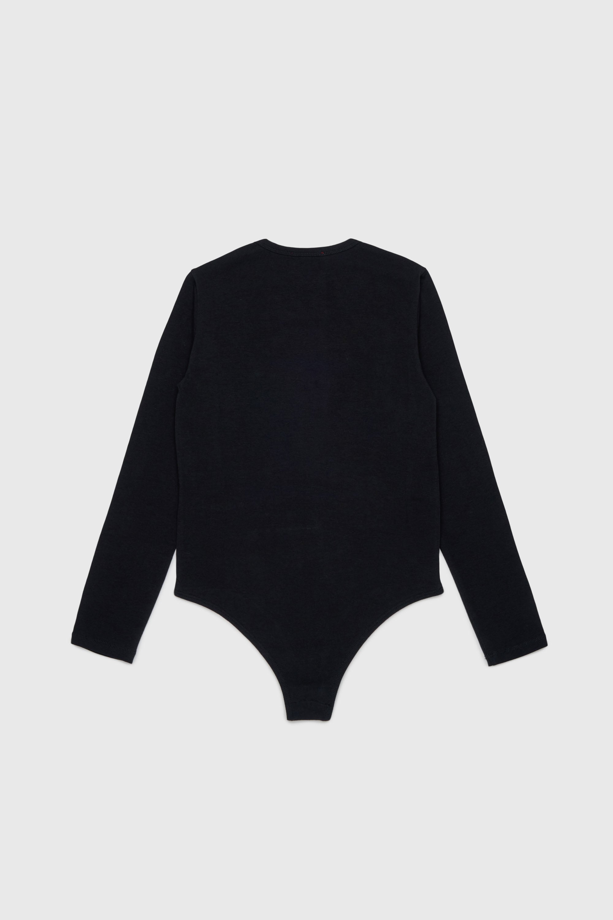 Diesel - BILIT, Body a manica lunga con logo Oval D Donna in Nero - 2