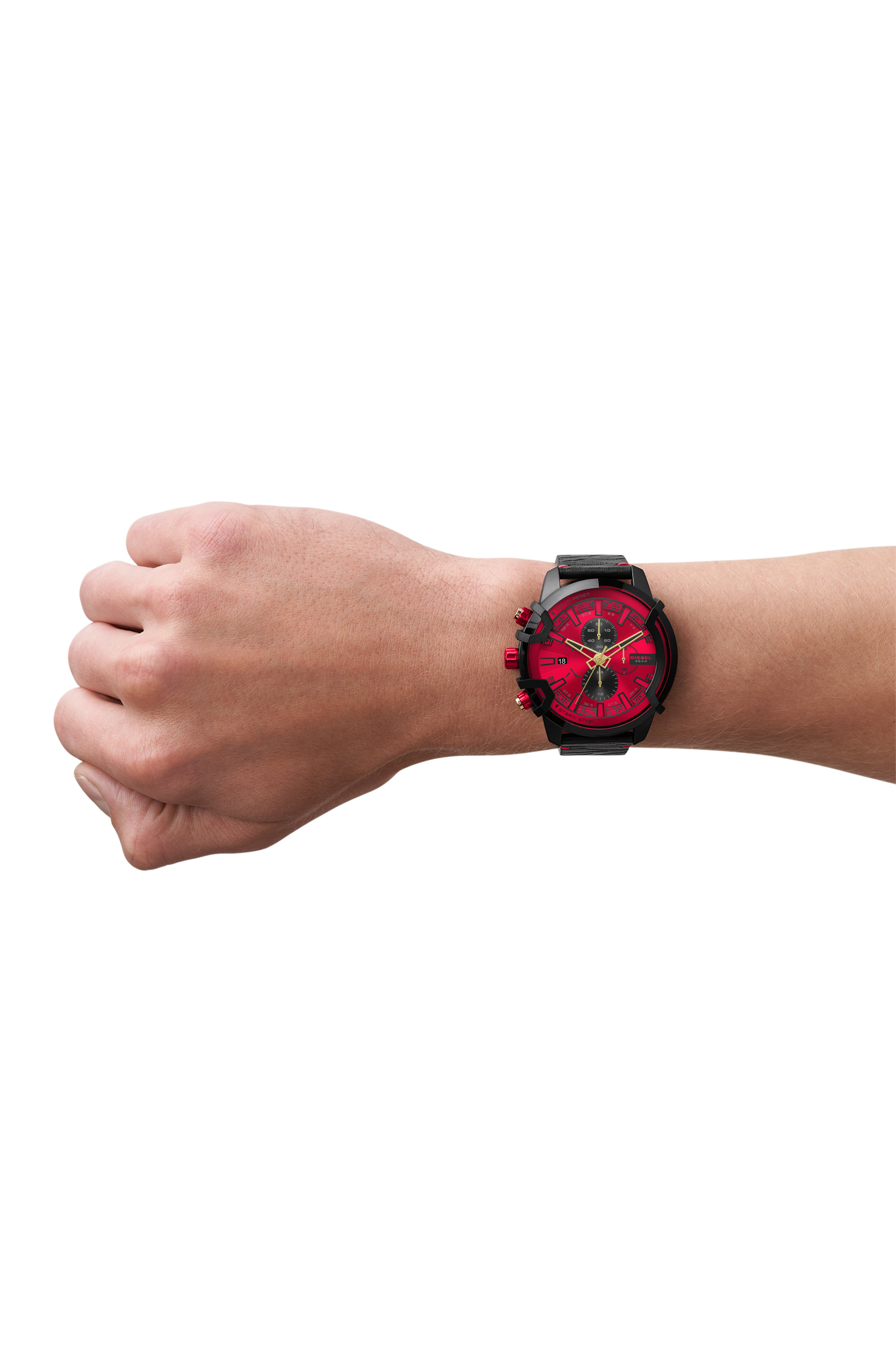 Diesel - DZ4583, Orologio Griffed con cinturino in pelle Uomo in Multicolor - 5