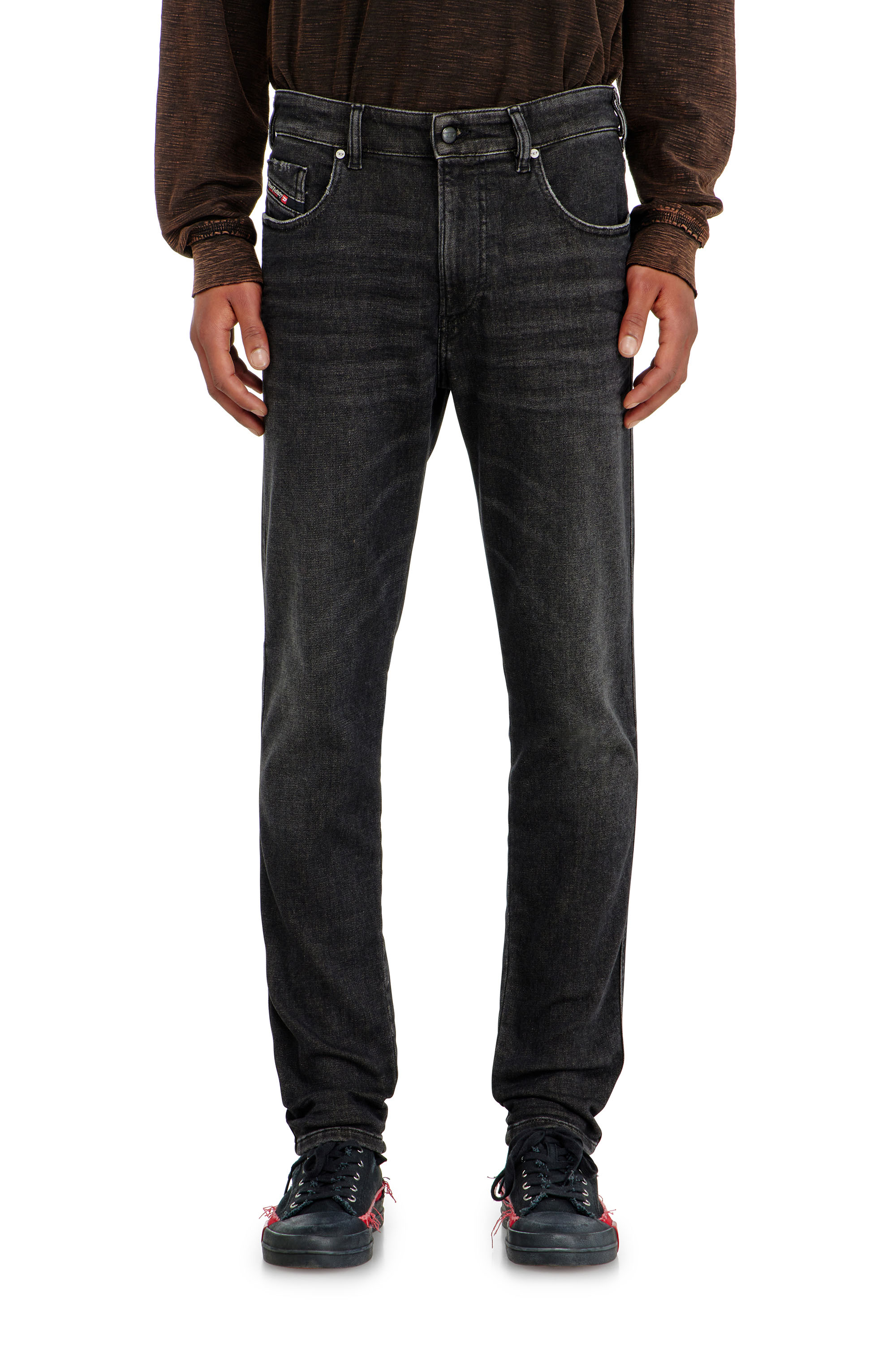 Diesel - Slim 2062 D-Strukt Joggjeans&reg; 09P92 Homme, Noir/Gris fonc&eacute; - Image 1