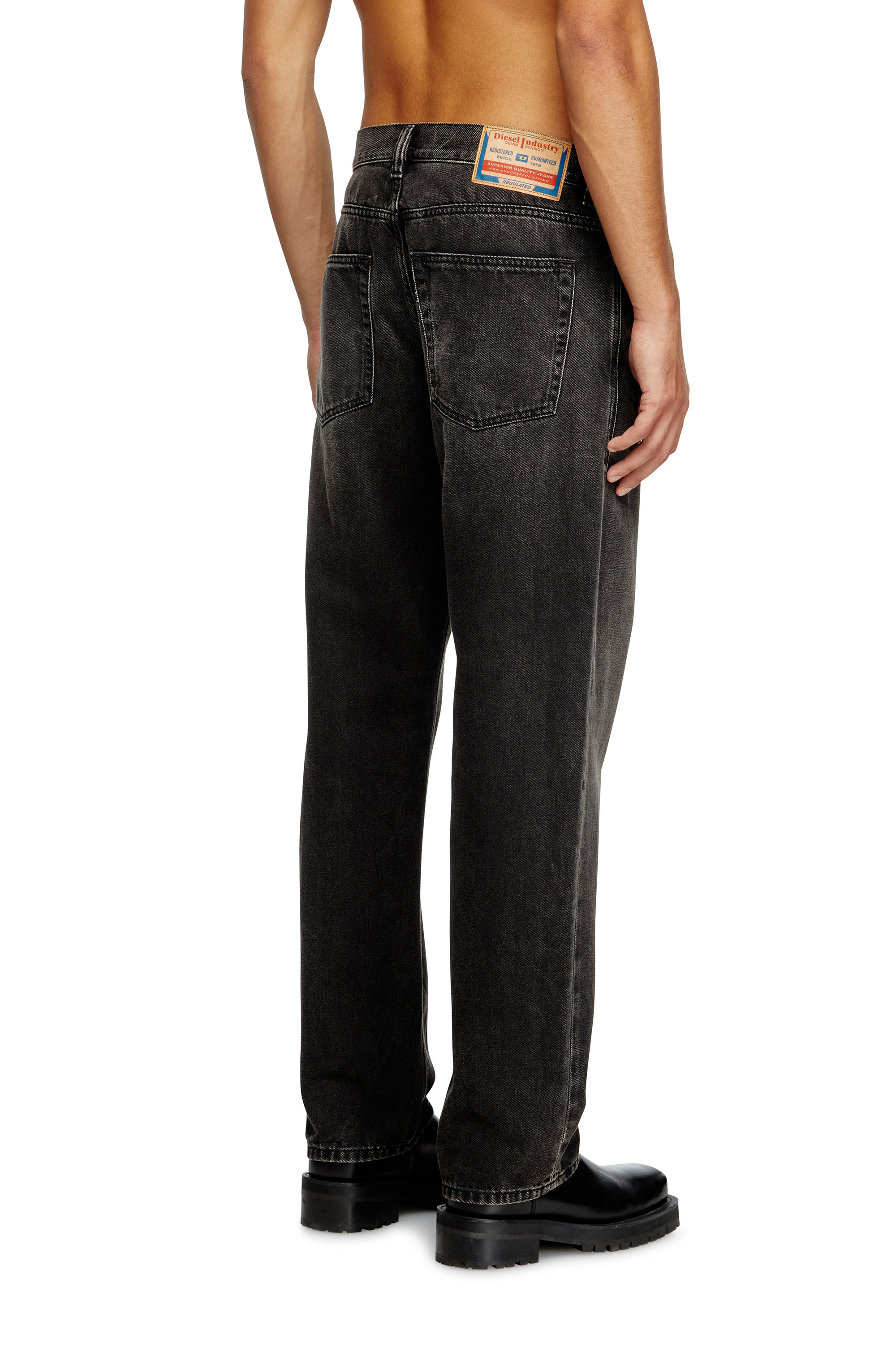 Diesel - Regular Jeans 2024 D-Macs 09J96 Uomo, Nero/Grigio scuro - Image 4