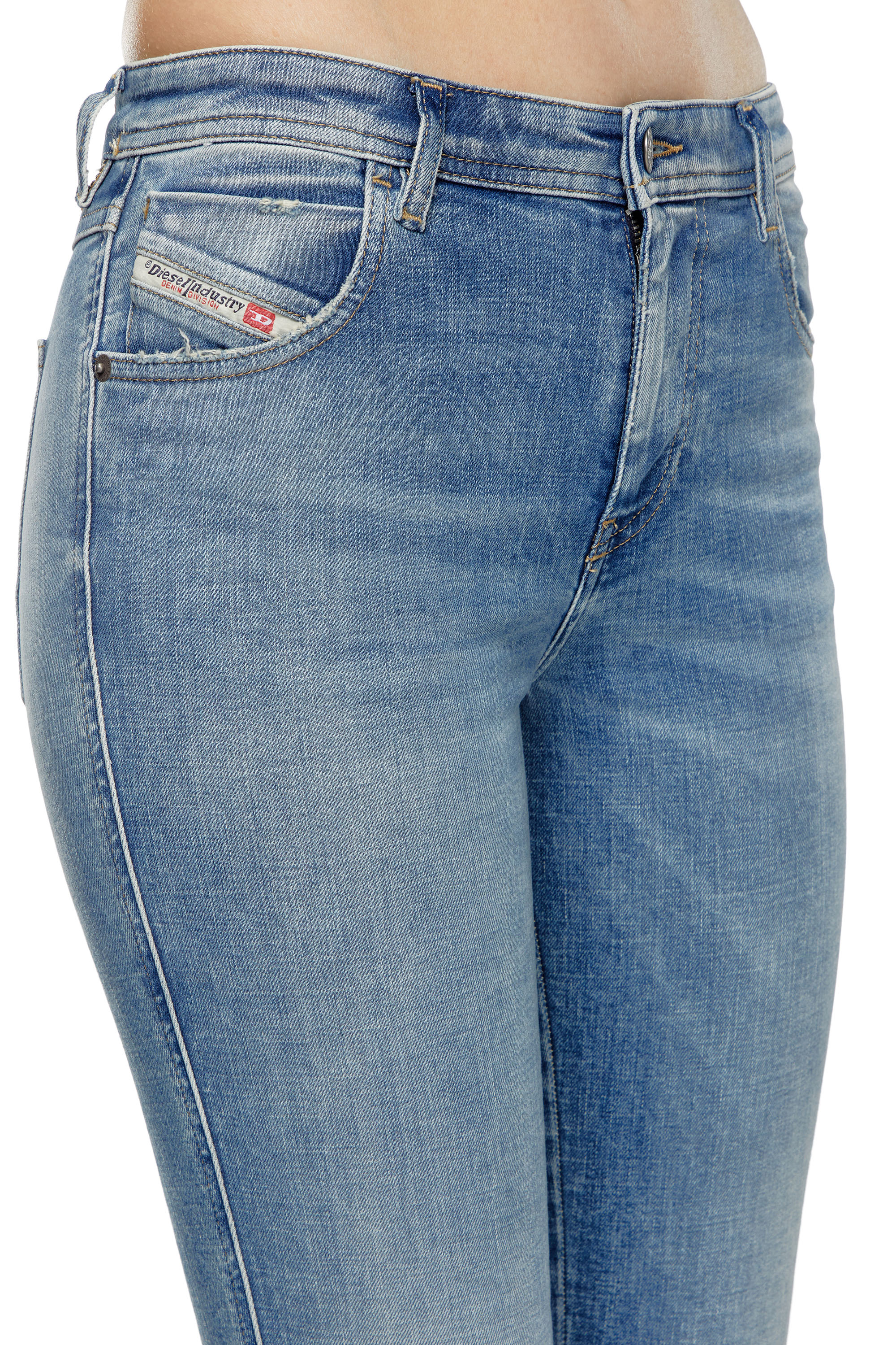 Diesel - Skinny Jeans 2015 Babhila 09J21, Bleu Clair - Image 4