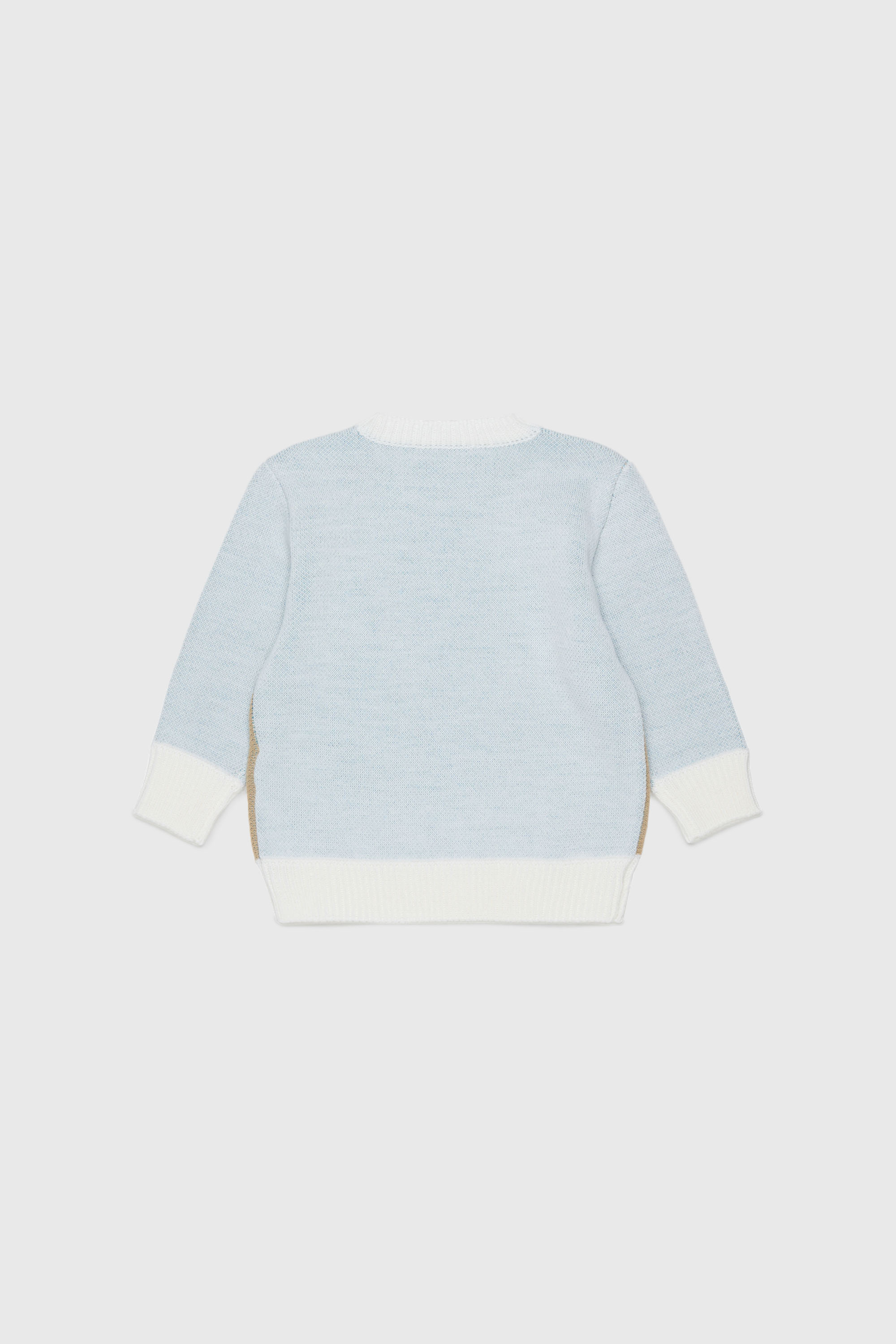 Diesel - KBLOB, Maglione in misto lana con logo Diesel Unisex in Bianco - 2