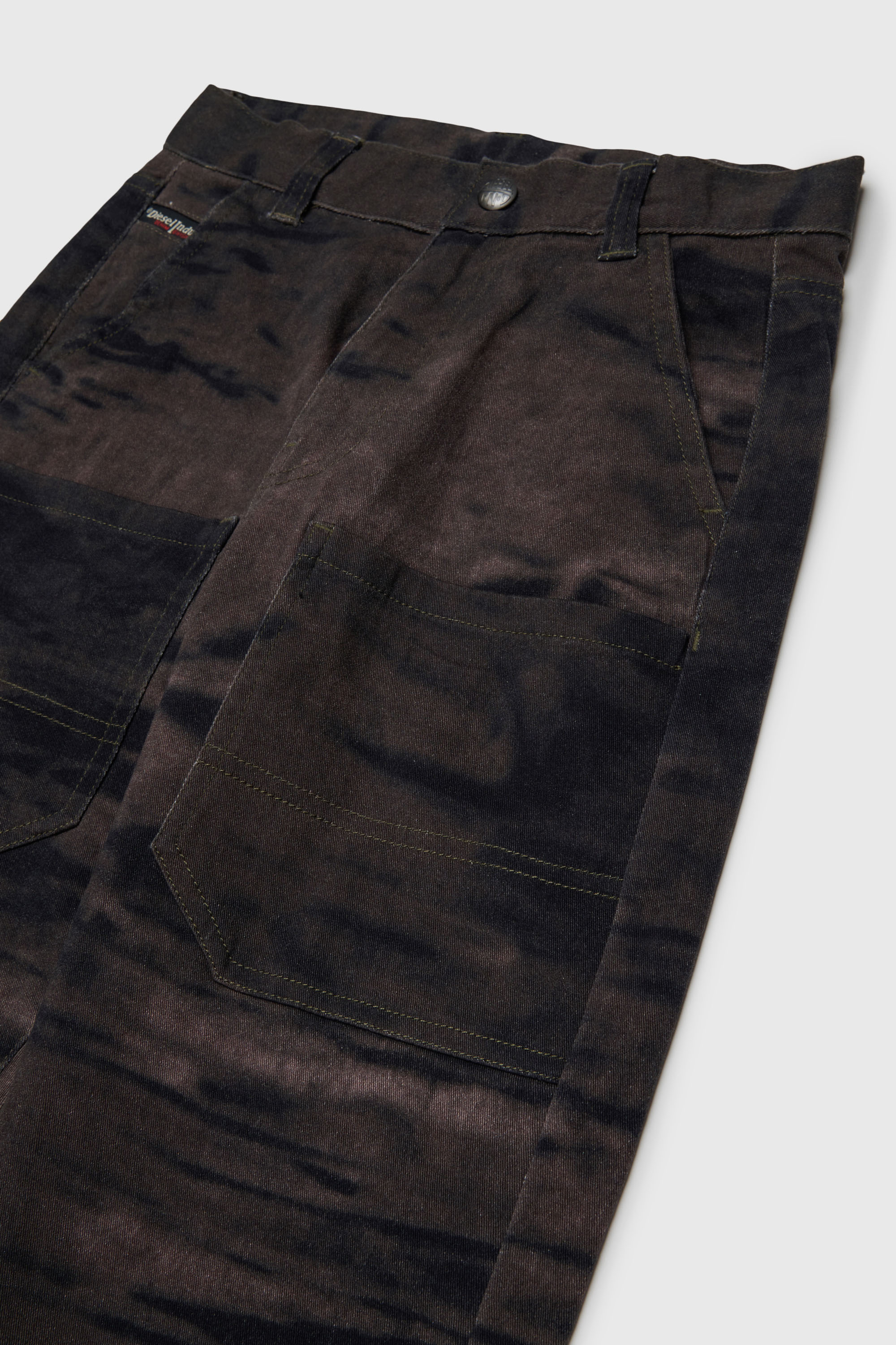 Diesel - PJAKE, Herren Baumwollhose aus stretch-baumwolle mit used-effekt in Gr&uuml;n - 3