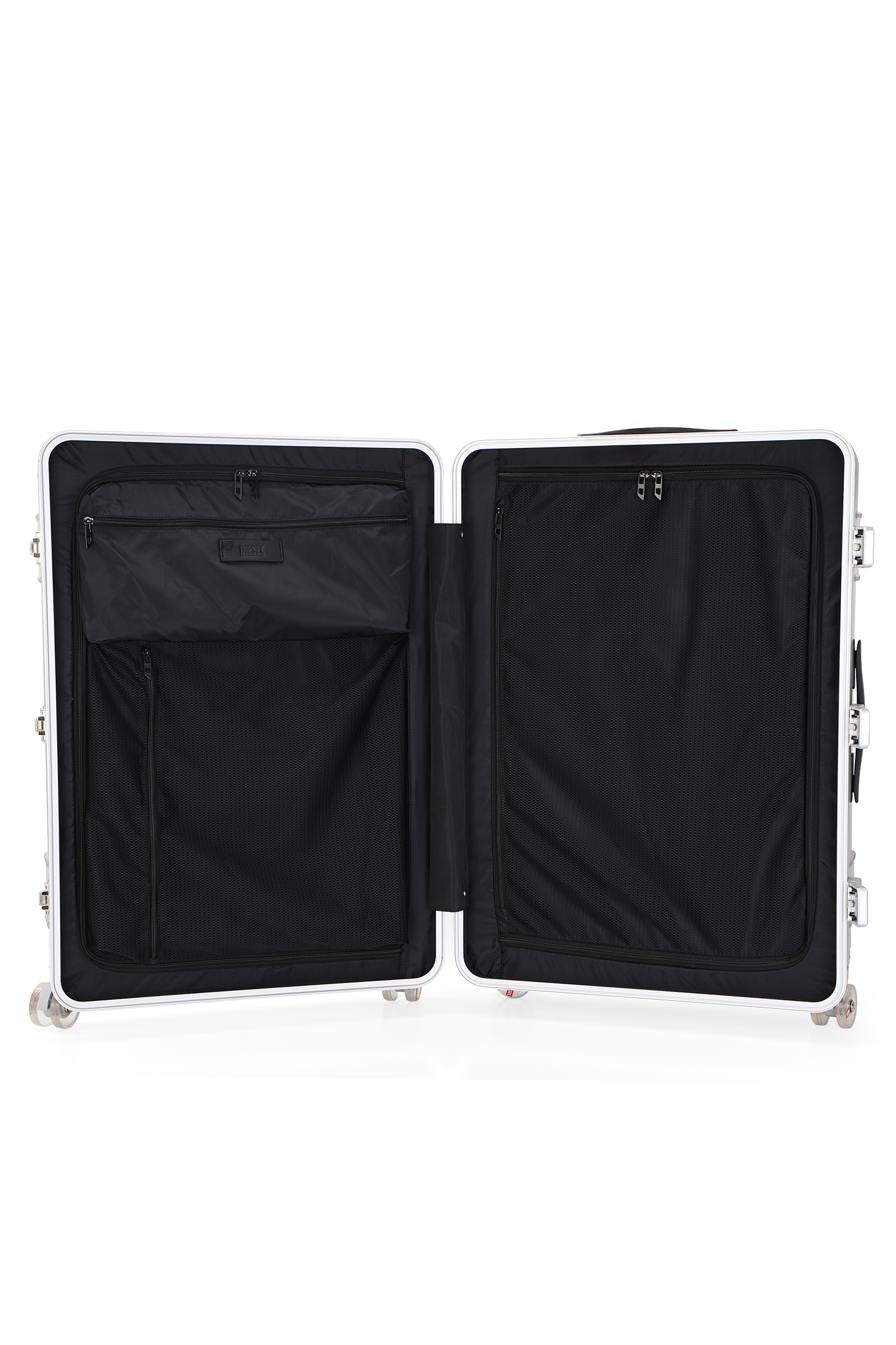 Diesel - DIESEL PC STRONG IMAGE TROLLEY- DSL003, Valigia resistente taglia L Unisex in Argento - 3