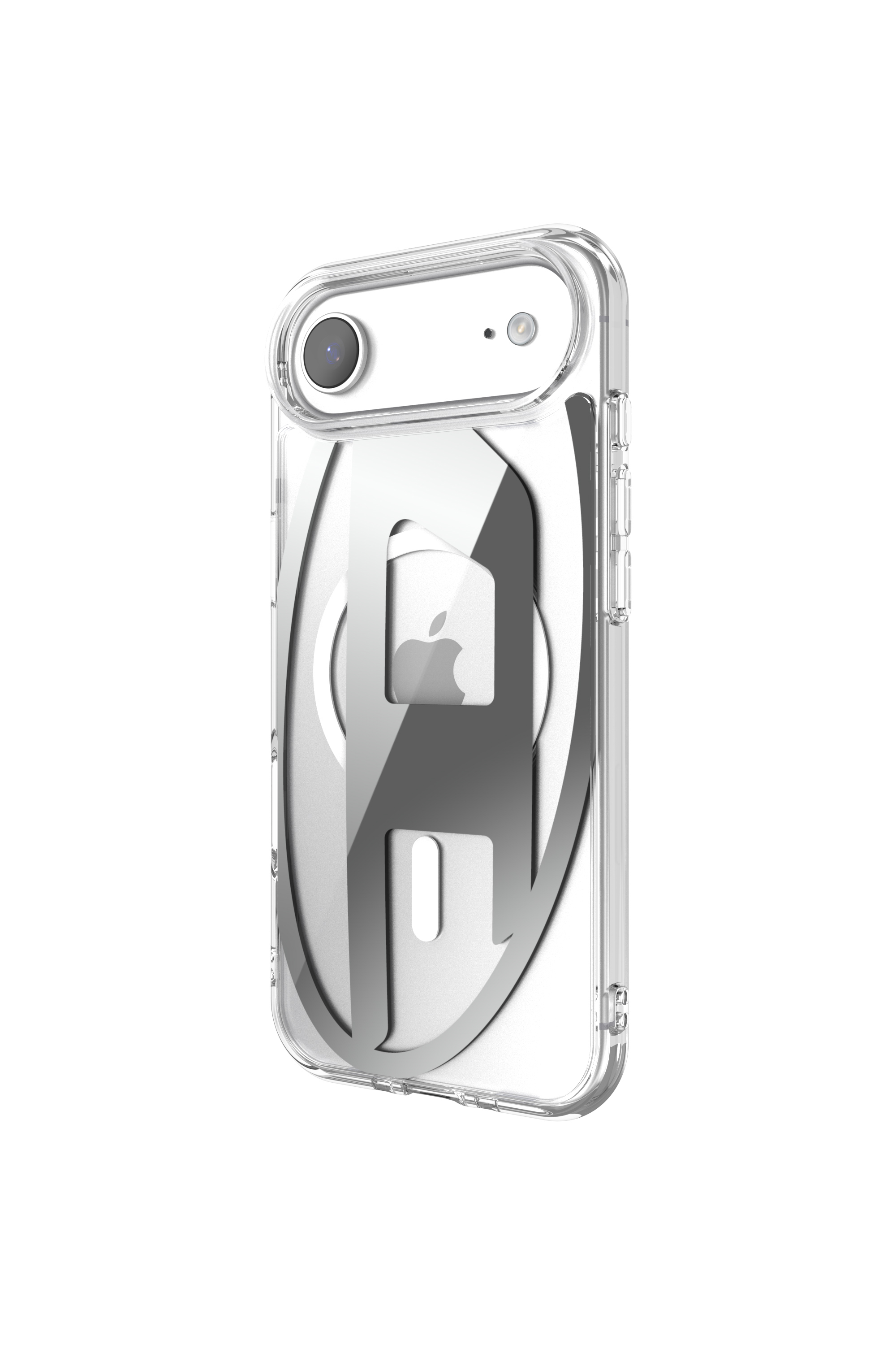 Diesel - 60412 AOP CASE, &Eacute;tui m&eacute;tallique Oval D avec Magsafe pour iPhone 17 Air Mixte in Gris - 4
