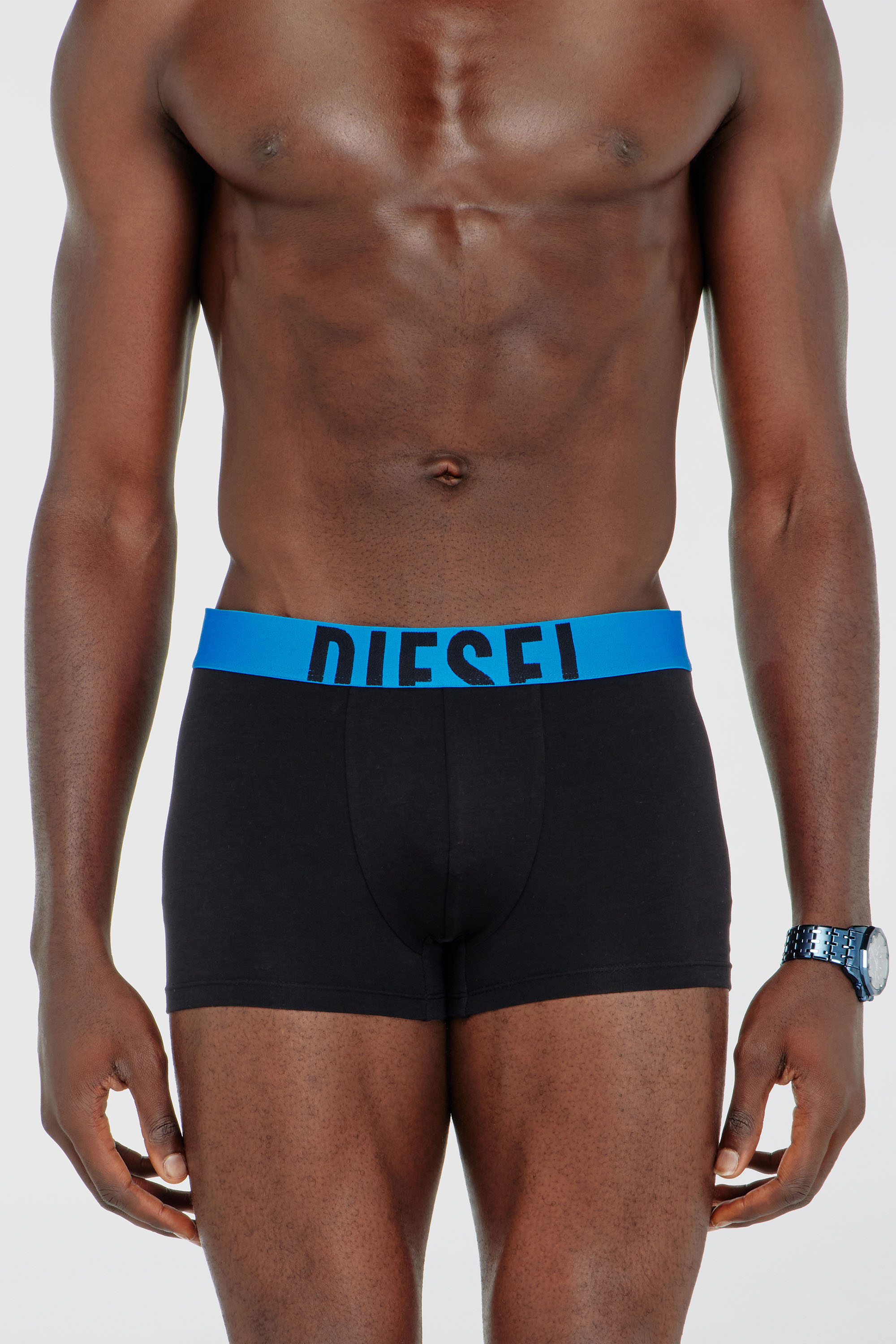 Diesel - DAMIEN-D-POP-3PACK-40, Set da tre boxer in cotone stretch Uomo in Nero - 3