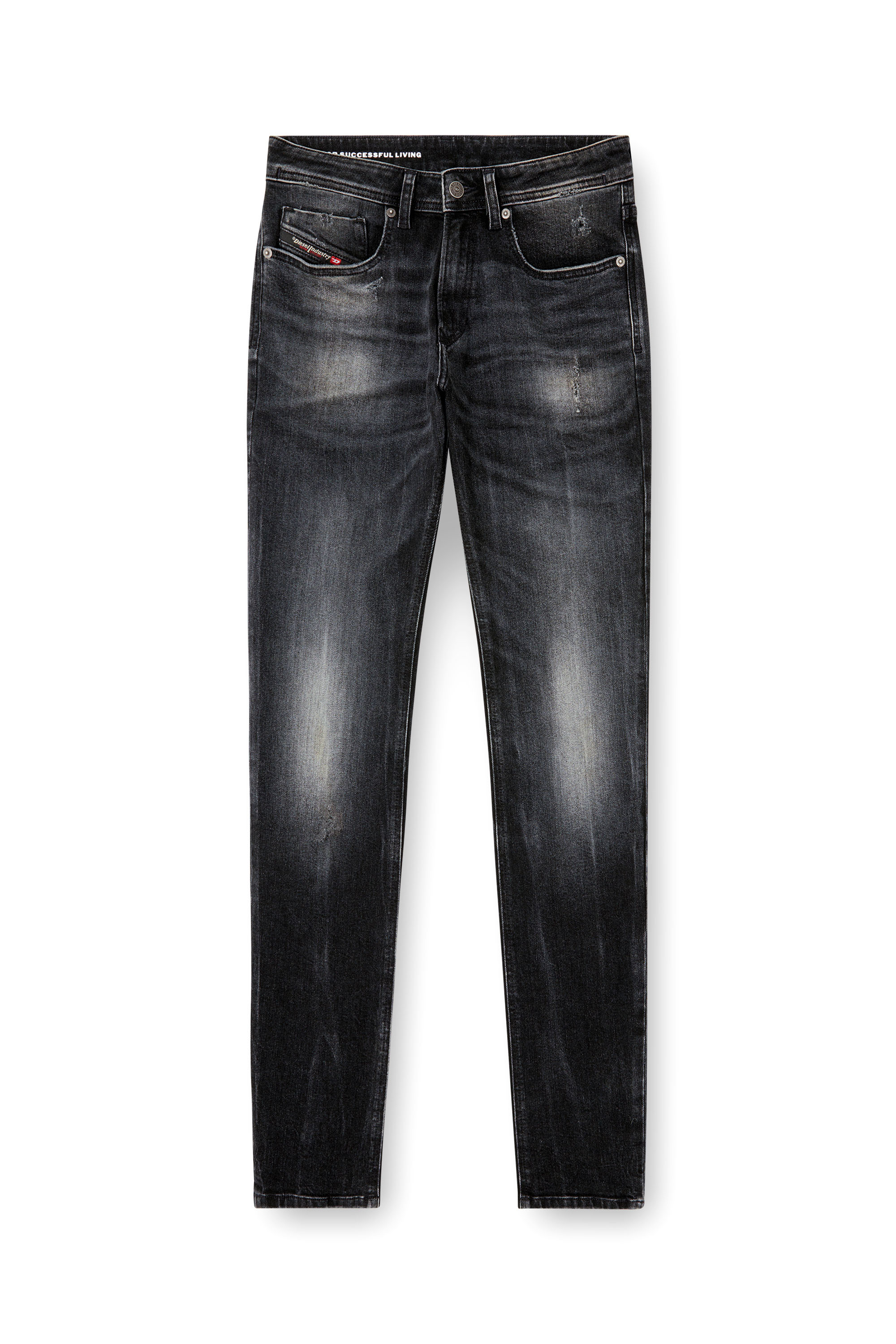 Diesel - Skinny Jeans 1979 Sleenker 0DBDP Uomo, Nero/Grigio scuro - Image 2