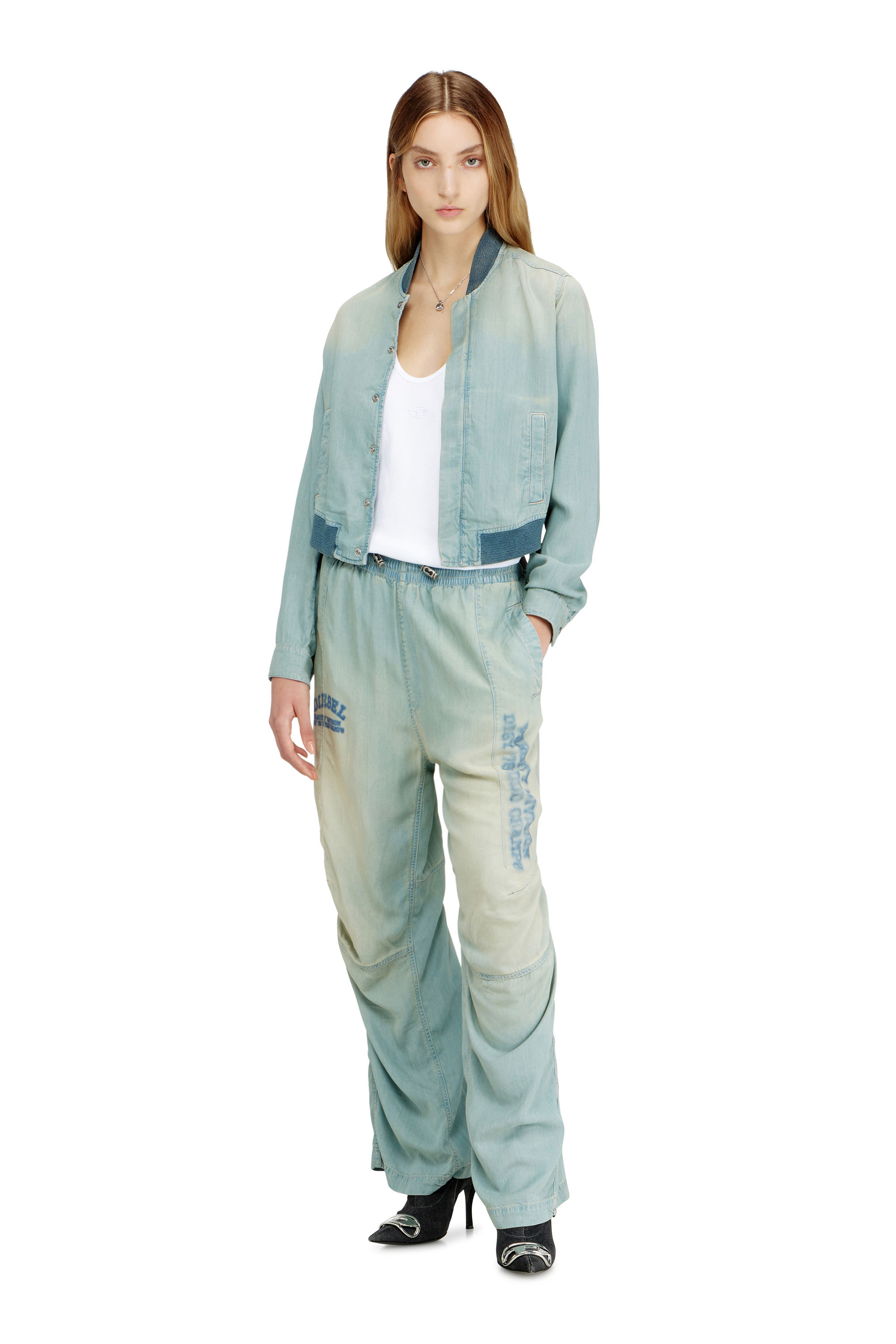 Diesel - Unisex Relaxed Jeans D-Pari 0ADCF, Hellblau - 3