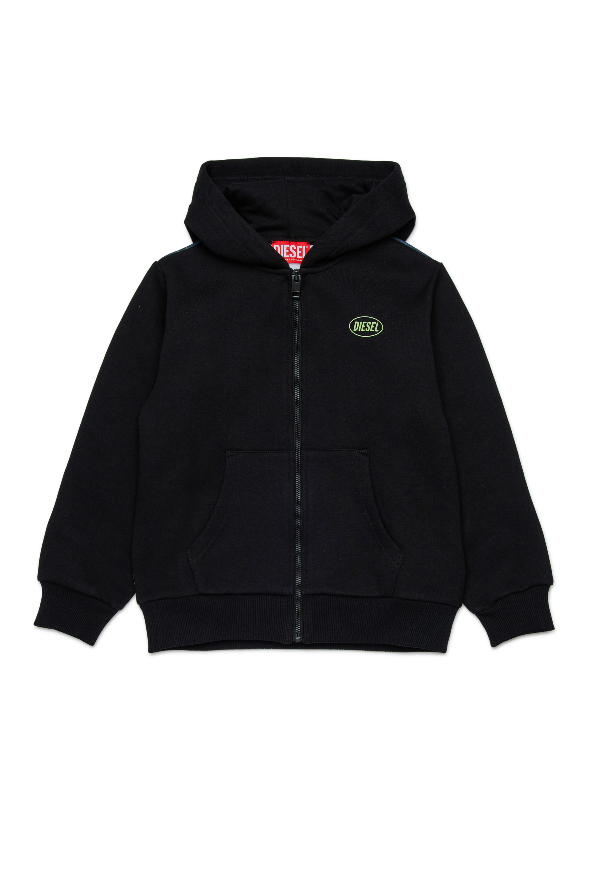 Diesel - SWAMP OVER, Sweat en coton avec imprimé graphique Homme in Noir - 1